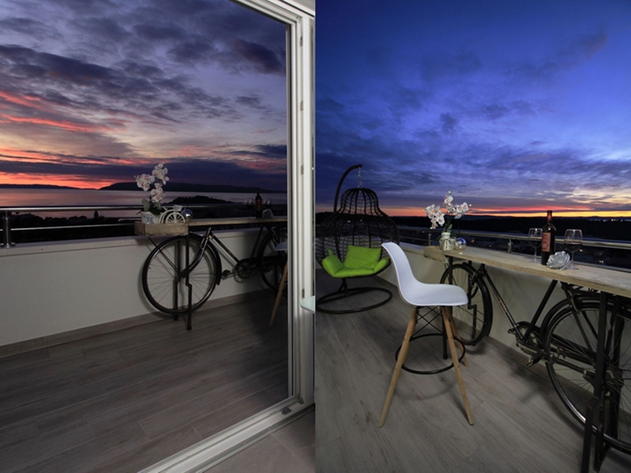 In Makarska mit Panoramablick-Outside