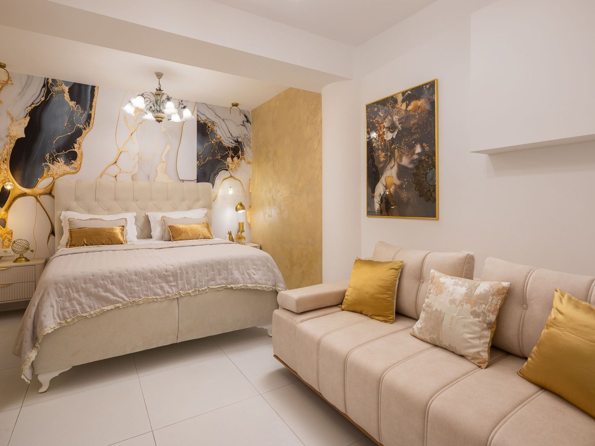 Appartement am Strand, Sauna, Terrasse ...-Dedans