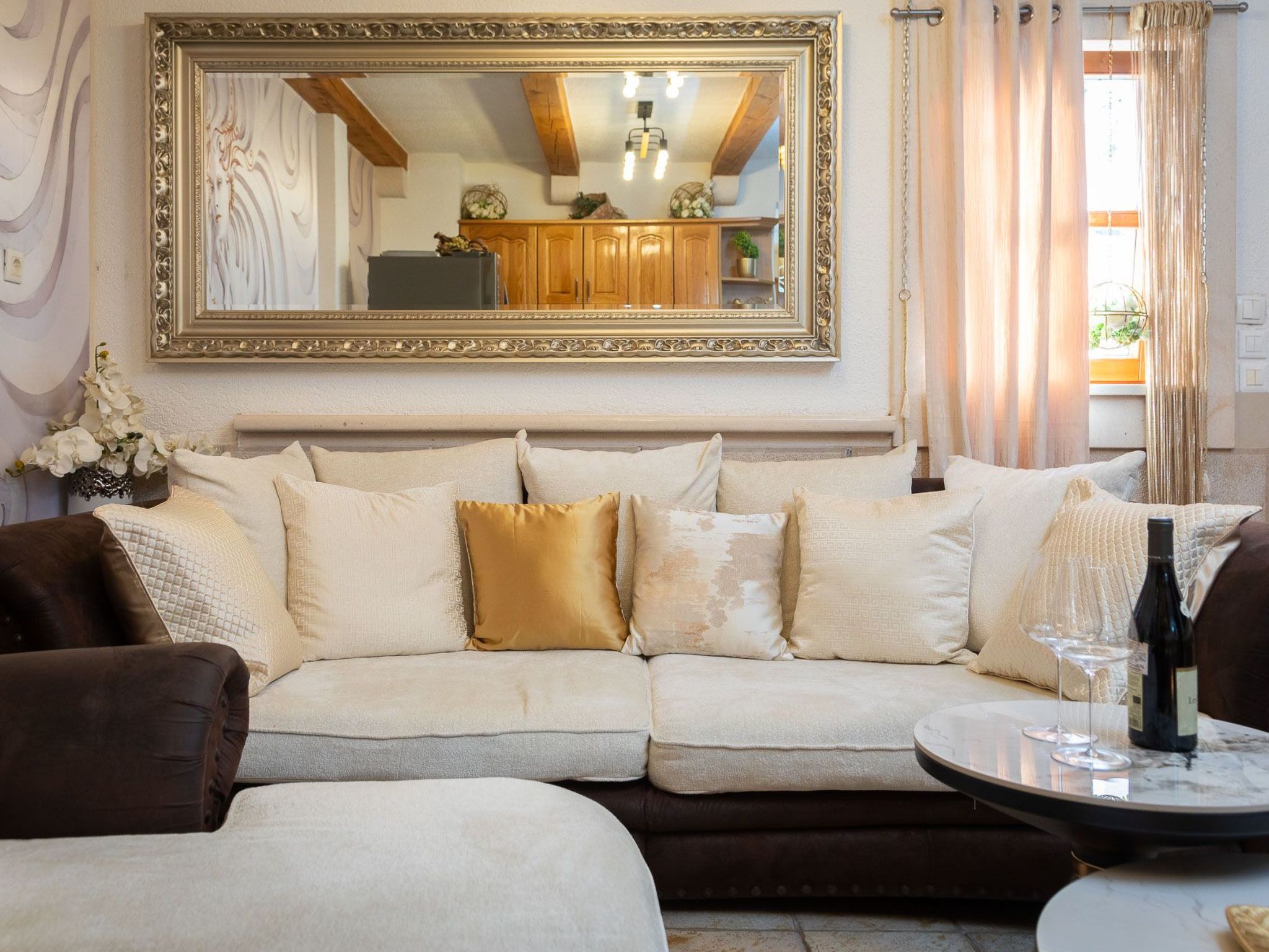 Appartement am Strand, Sauna, Terrasse ...-Dedans