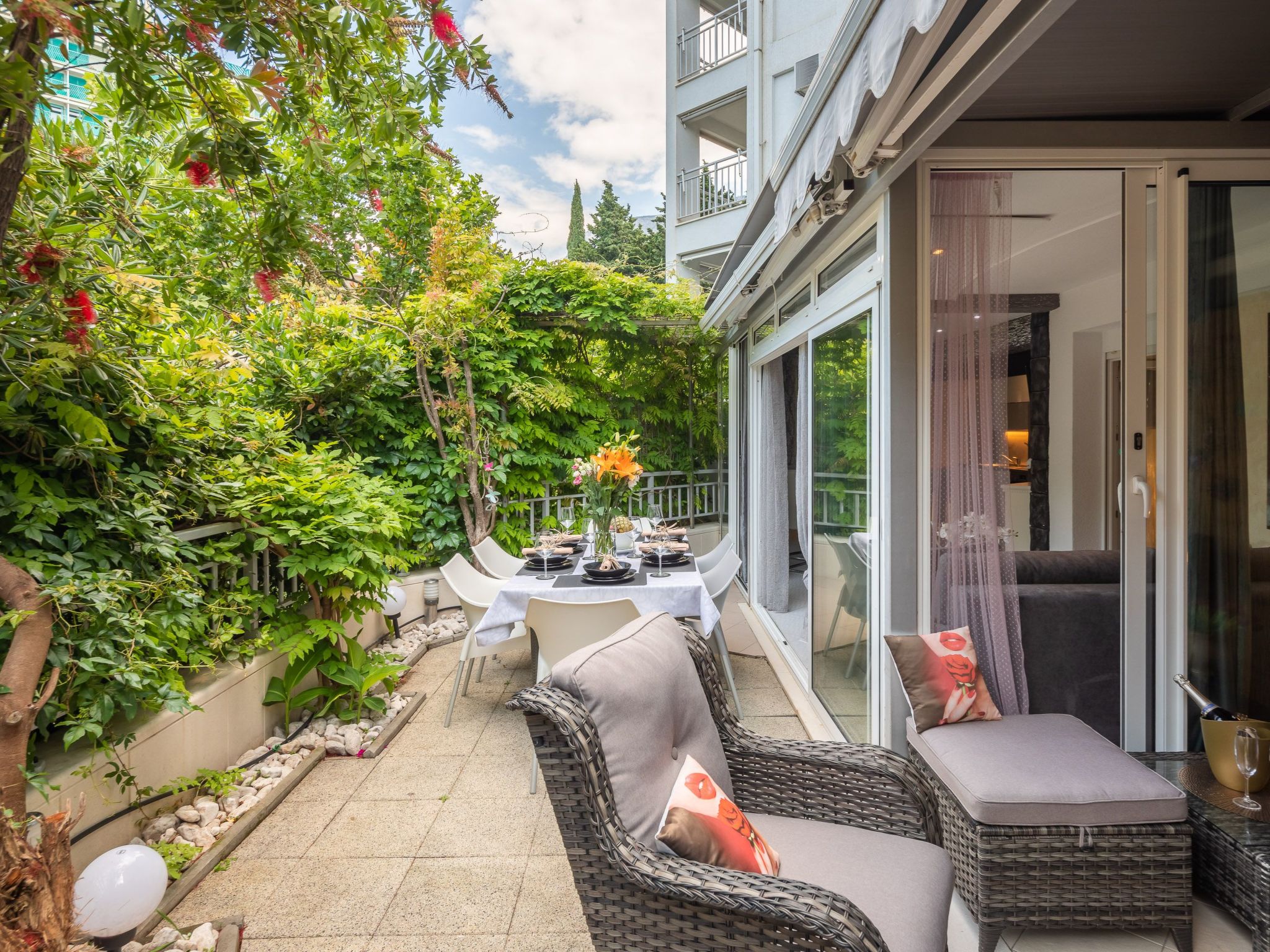 Schönes Appartement am Strand mit Terrasse-Dedans