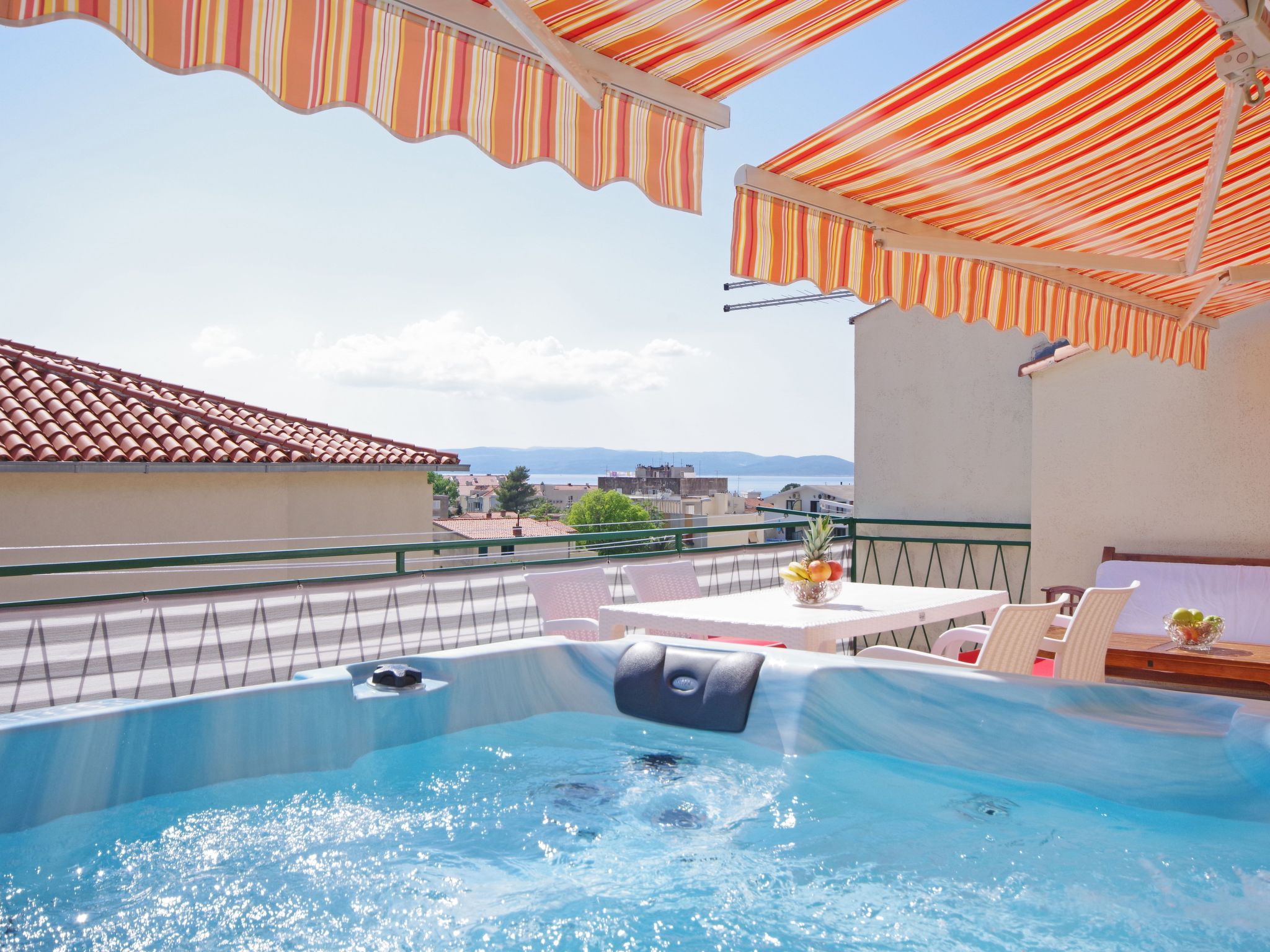 Apartment mit drei Schlafzimmern, Whirlpool und Meerblick-Dedans