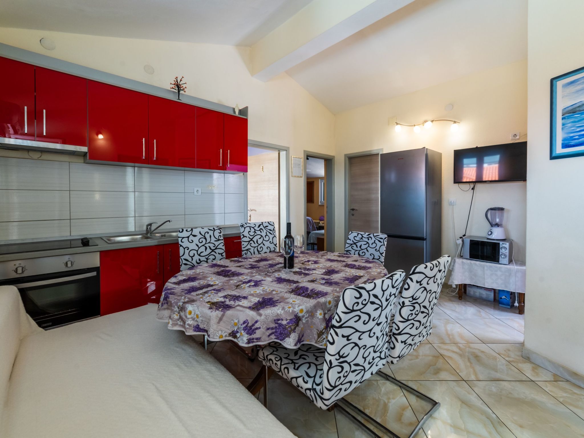 Apartment mit drei Schlafzimmern, Whirlpool und Meerblick-Dedans