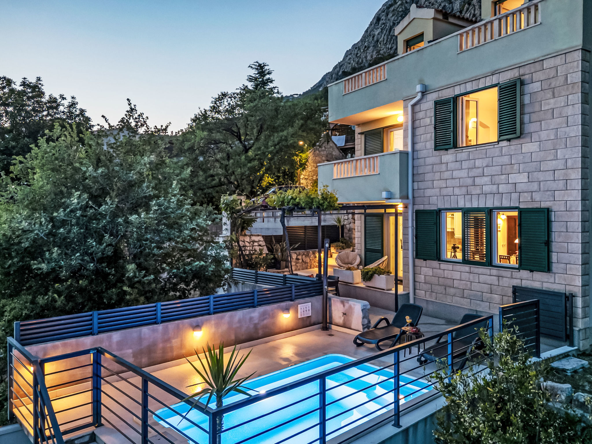In Veliko Brdo mit Privatem Pool - Draußen