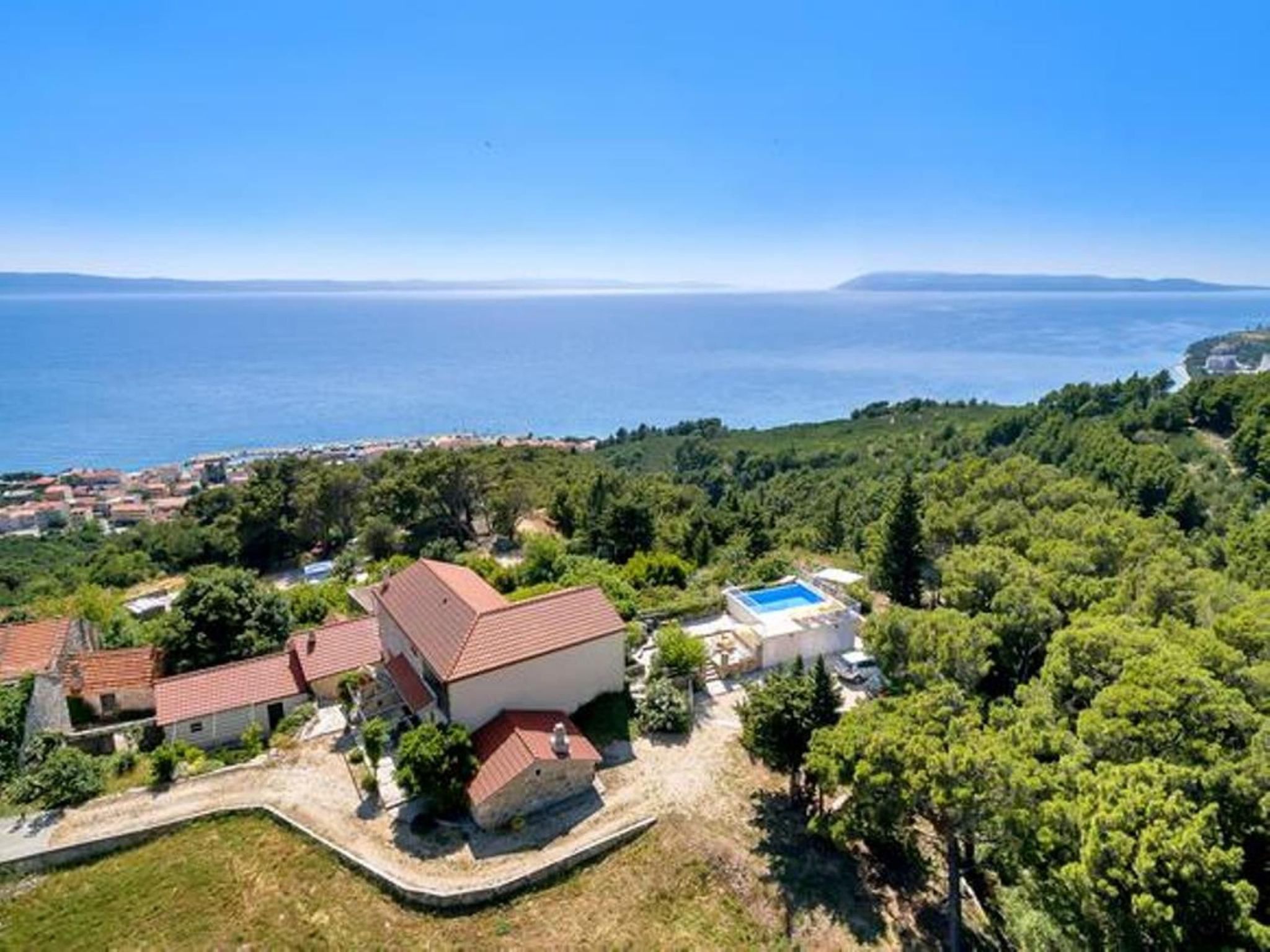 Villa Vanela mit Pool und herrlichem Meerblick-Binnen