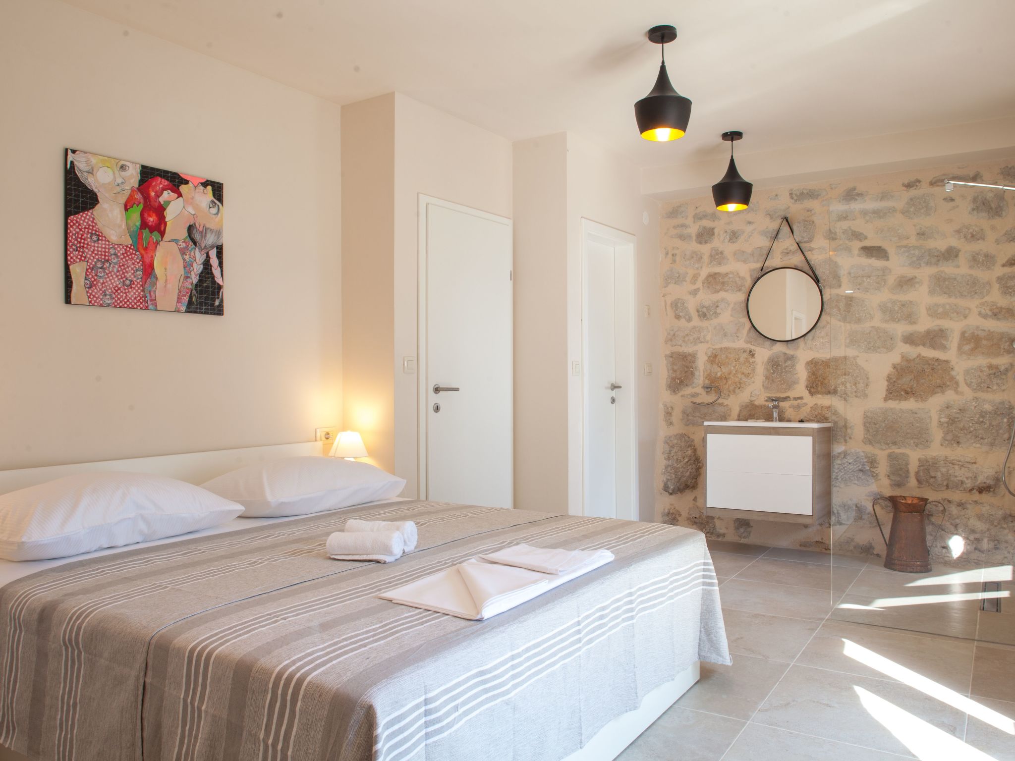 Wunderschöne Steinvilla mit tollem Ausblick-Binnen