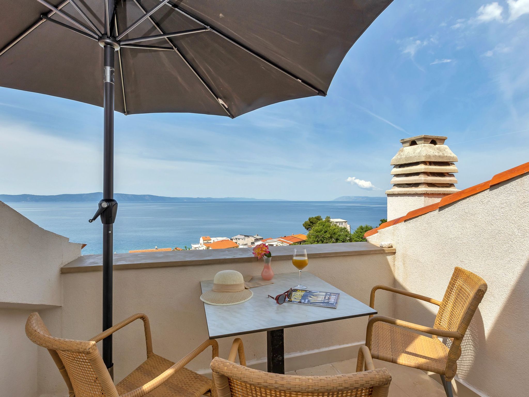 Villa Margitta mit Pool, Tennisplatz und Meerblick-Drinnen
