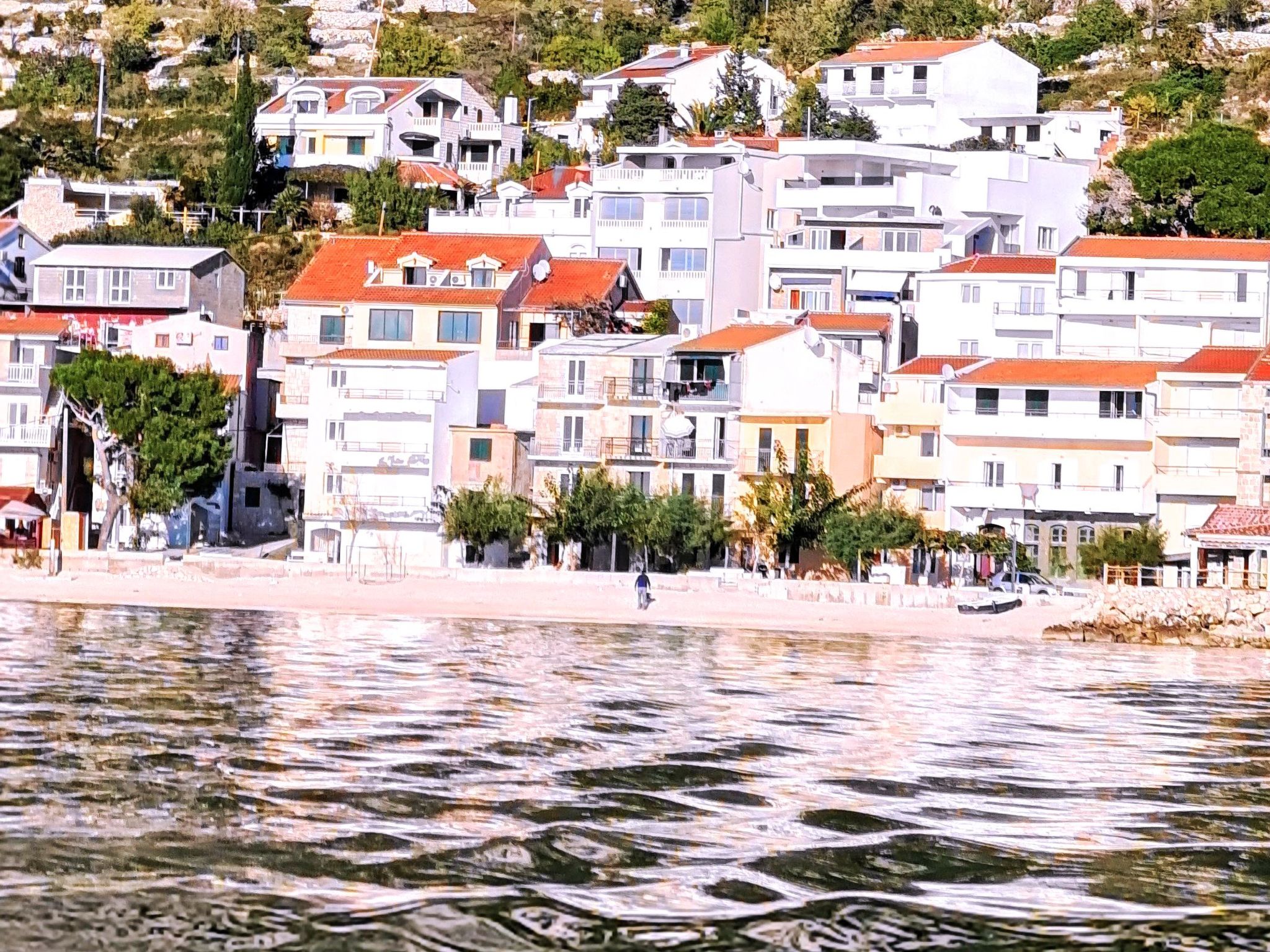 Wohnung in Drašnice mit Schönem Garten-Dedans