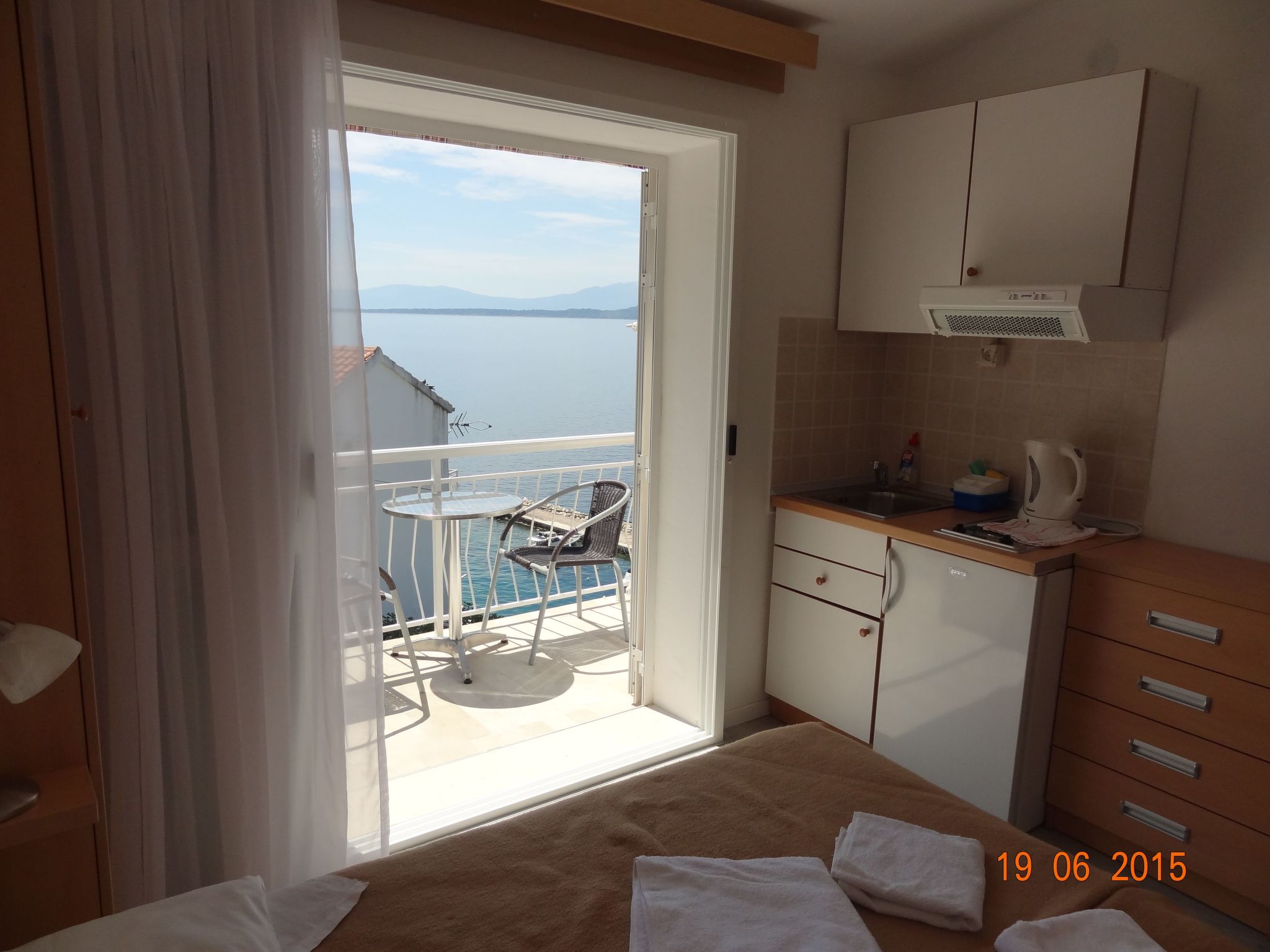 Komfortables Studio-Apartment mit Meerblick-Binnen