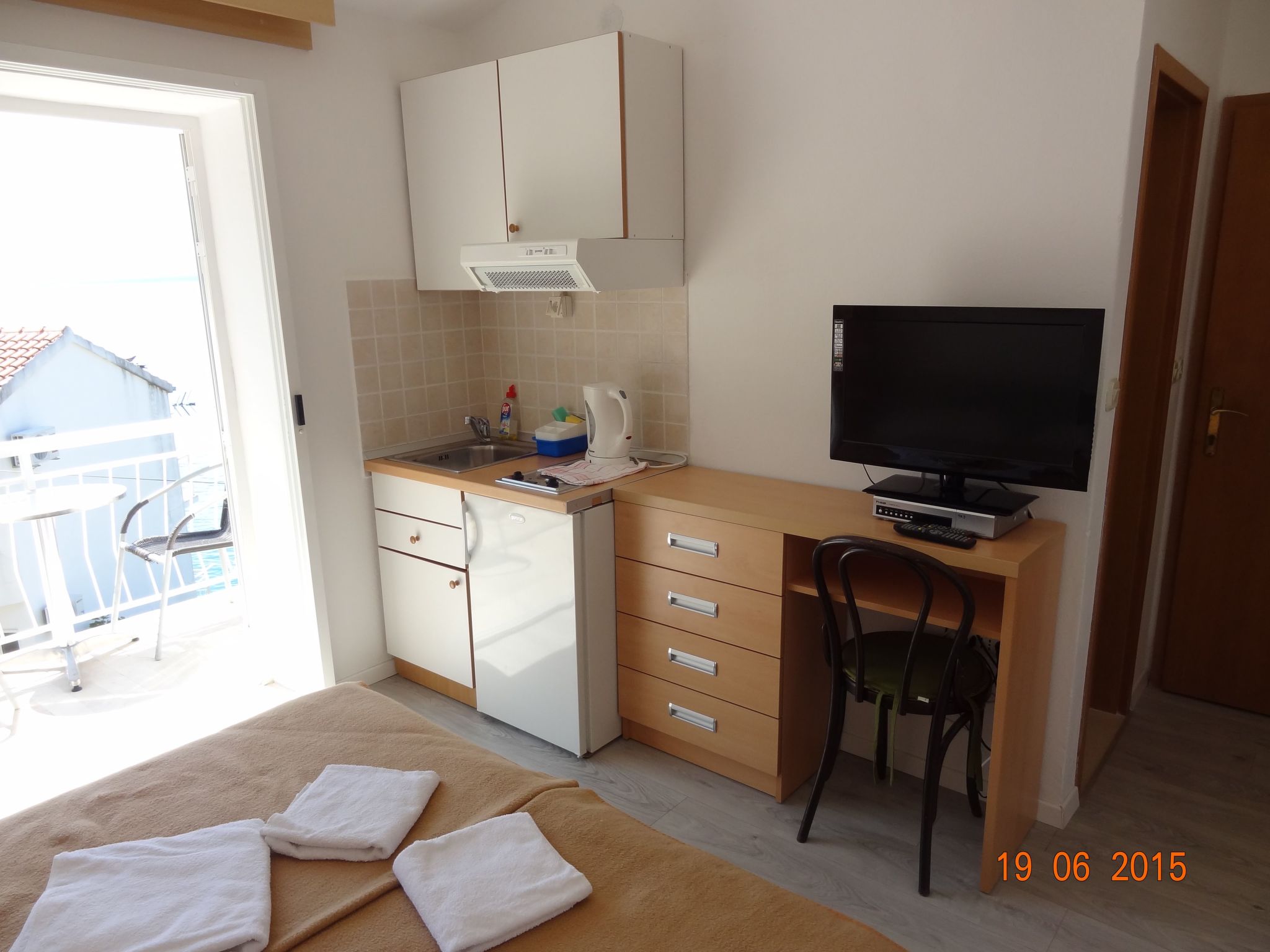 Komfortables Studio-Apartment mit Meerblick-Binnen