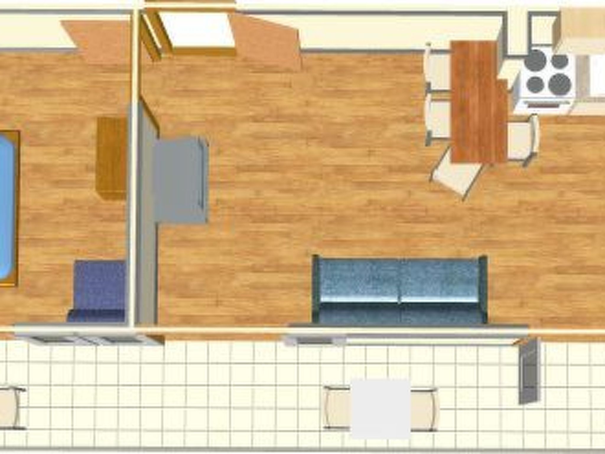 Ruhige Ferienwohnung mit Meerblick-Binnen