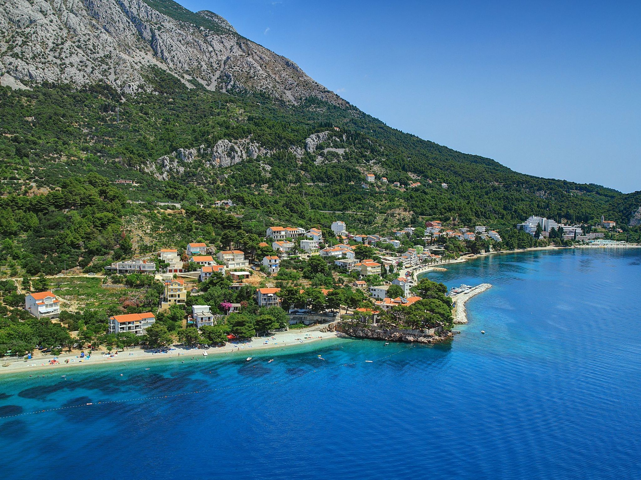 Ruhige Ferienwohnung mit Meerblick-Binnen