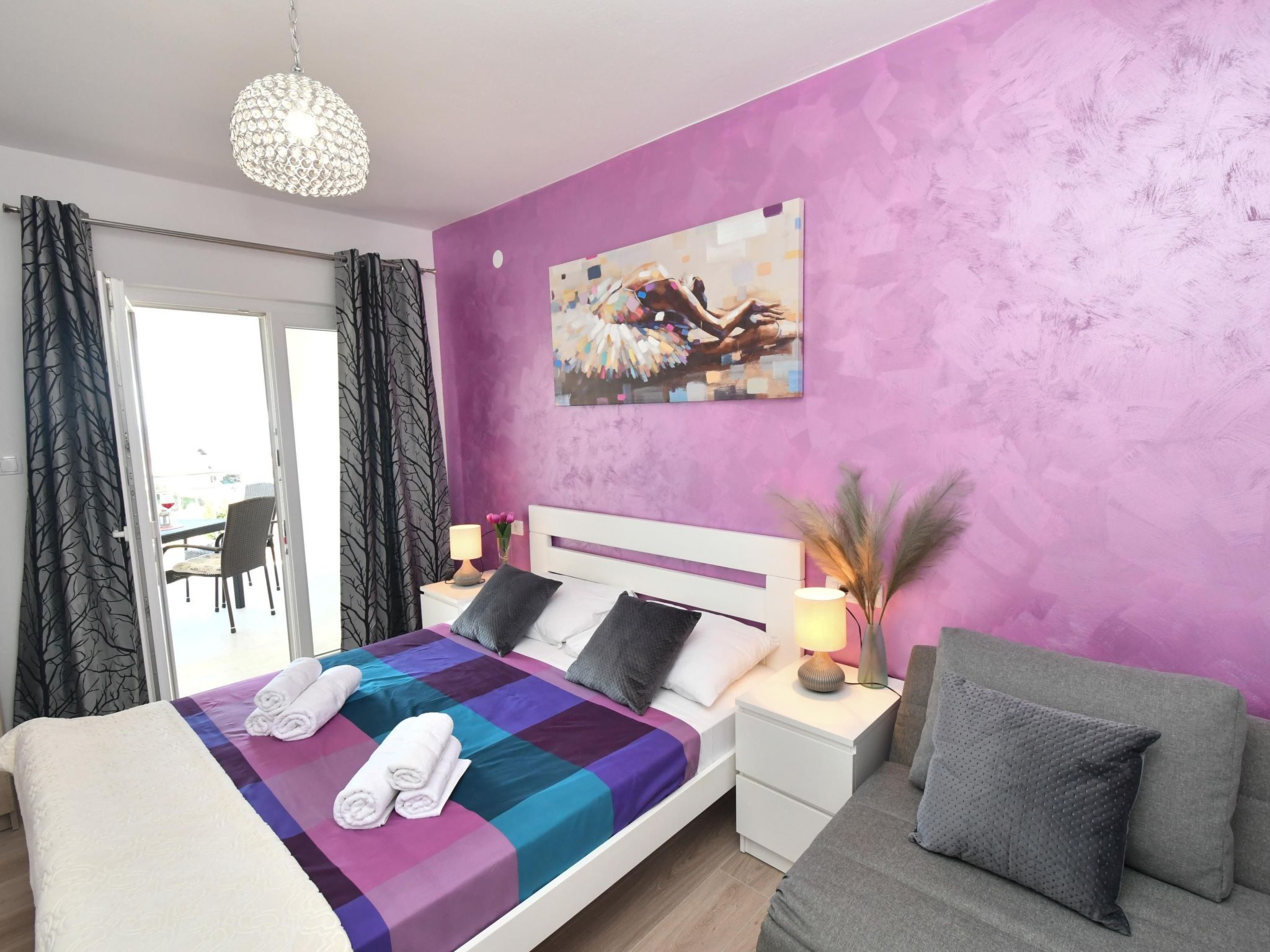 Apartment mit Terrasse-Dedans