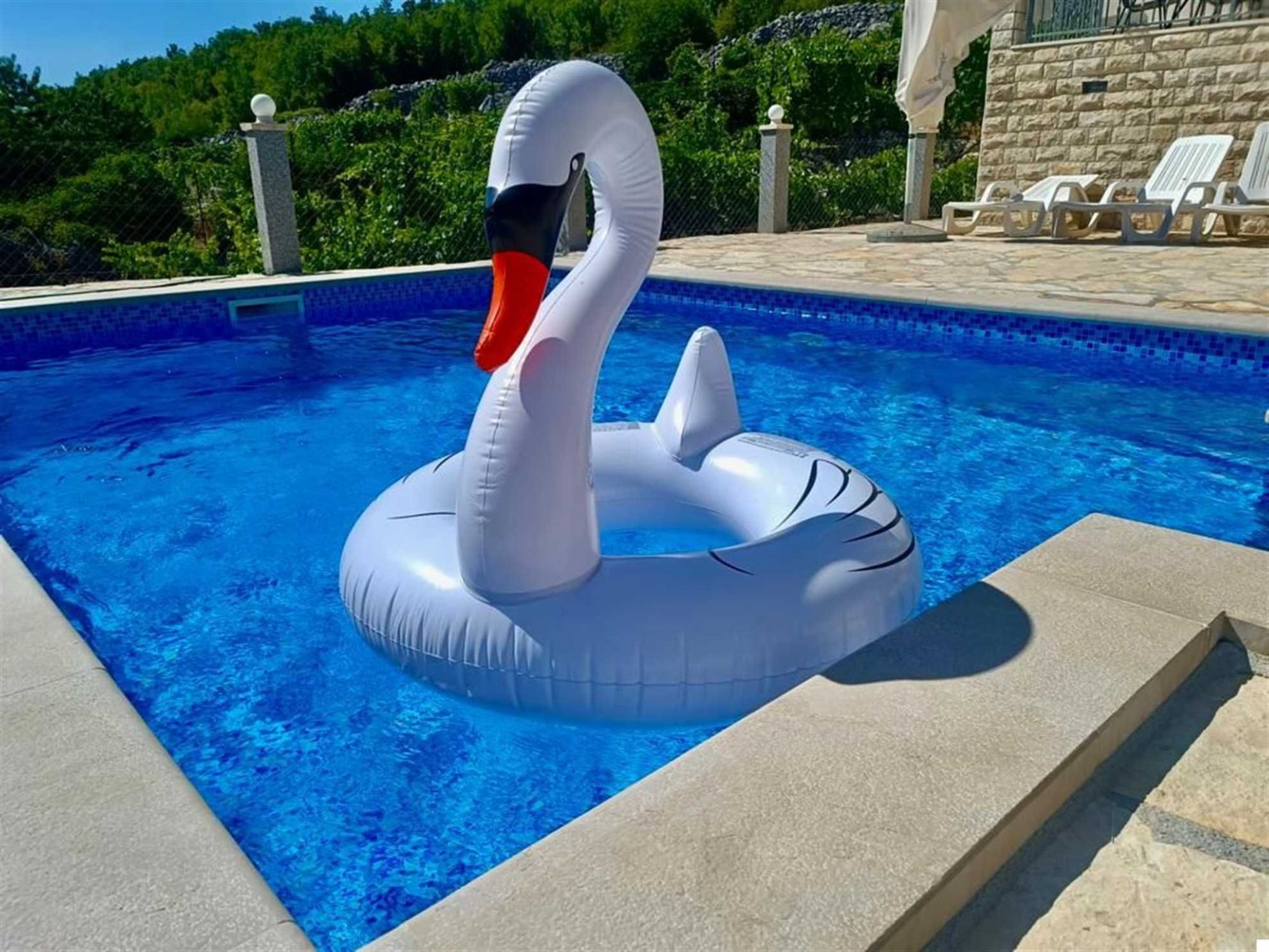 Mit privatem Pool-Dedans