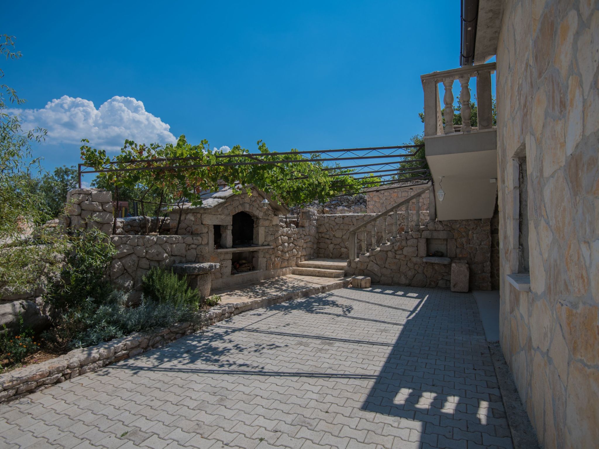 Freistehende Villa Iva Grubine mit Privatpool-Inside