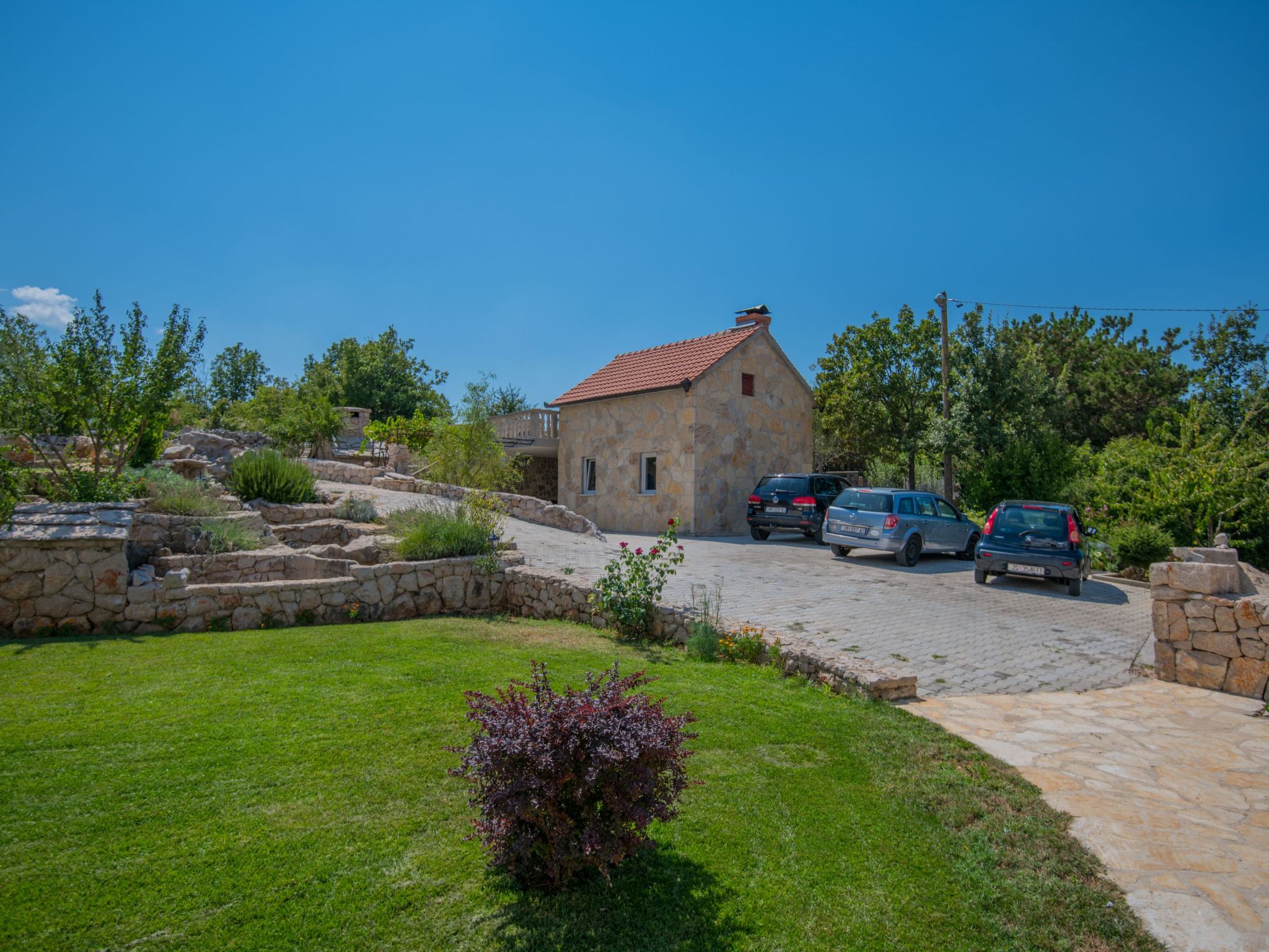 Freistehende Villa Iva Grubine mit Privatpool-Inside