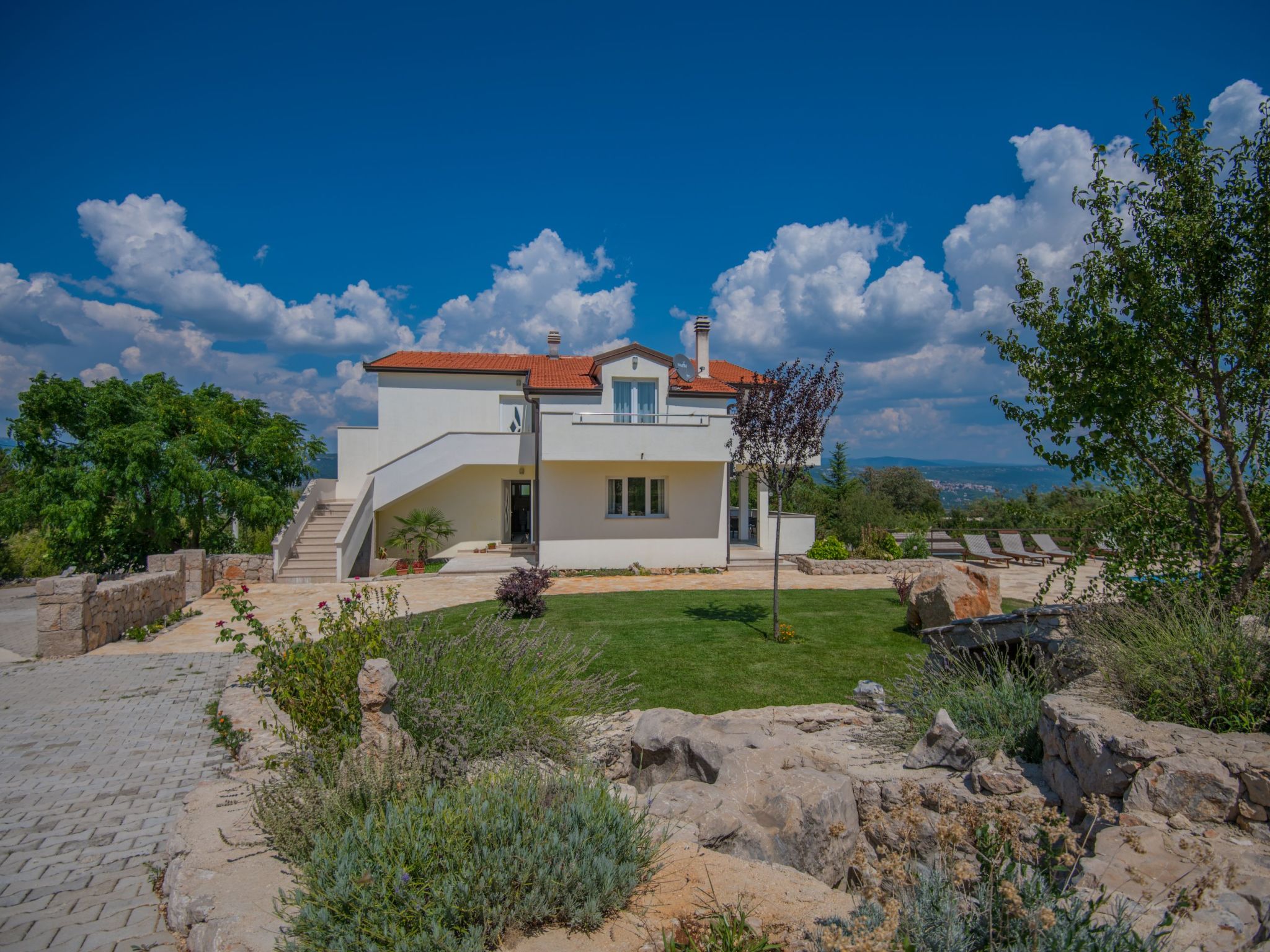 Freistehende Villa Iva Grubine mit Privatpool-Inside