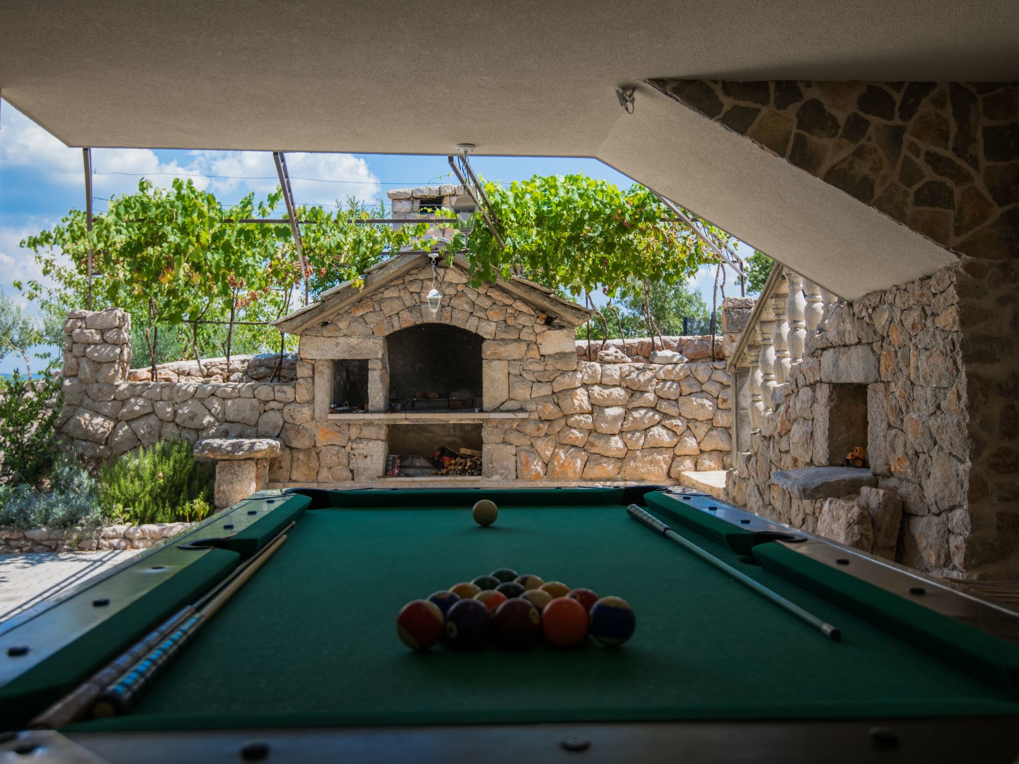 Freistehende Villa Iva Grubine mit Privatpool-Inside