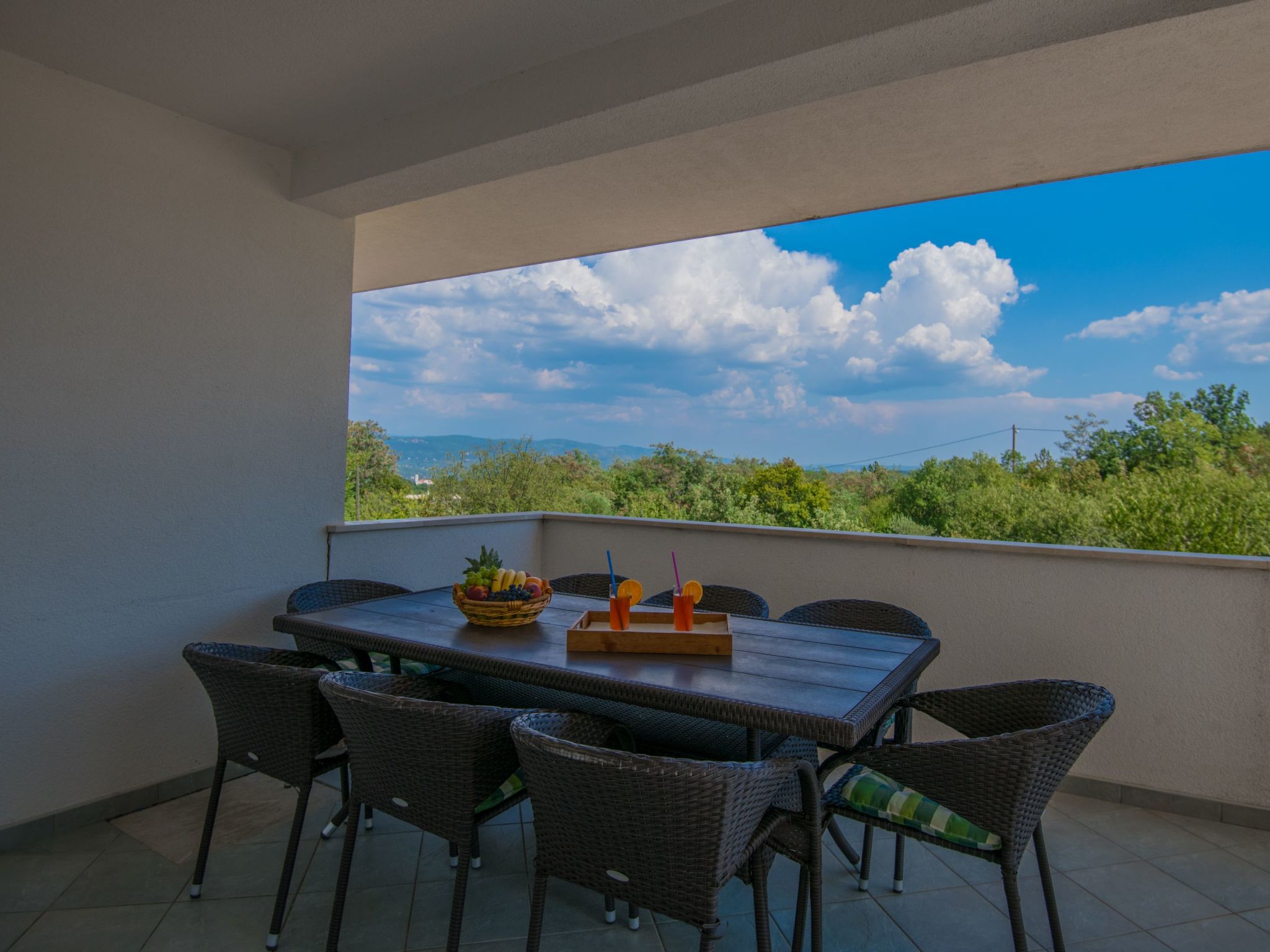 Freistehende Villa Iva Grubine mit Privatpool-Inside