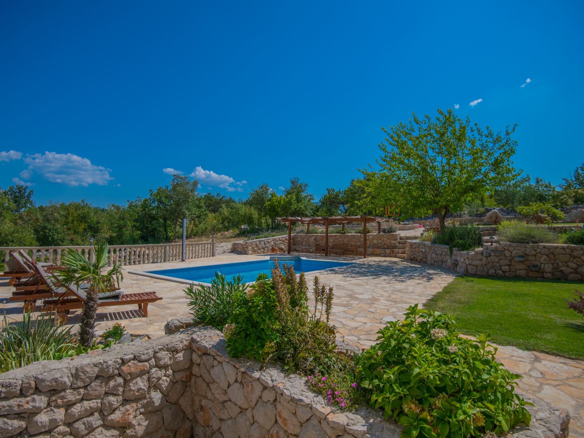 Freistehende Villa Iva Grubine mit Privatpool-Inside