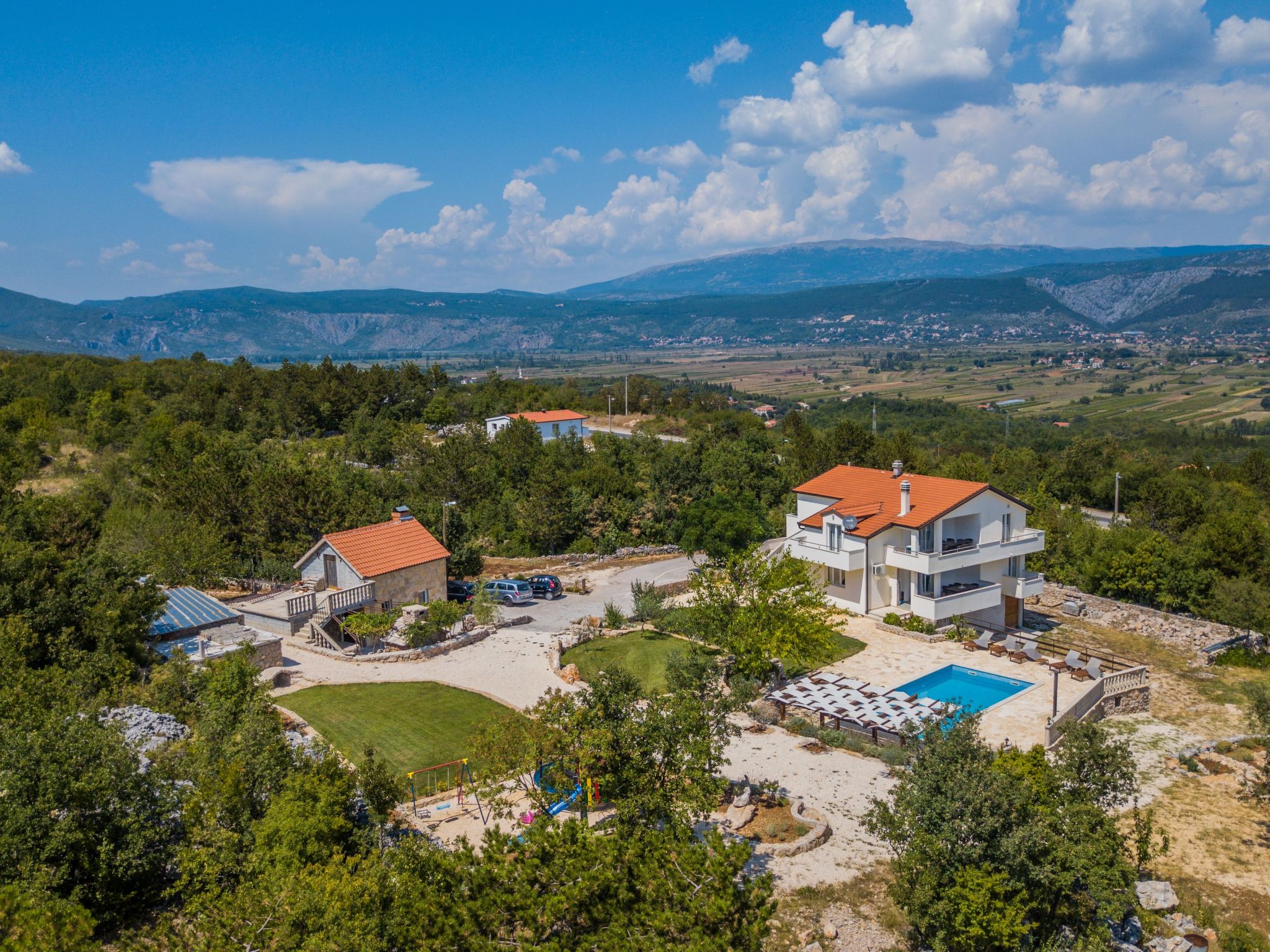 Freistehende Villa Iva Grubine mit Privatpool-Inside