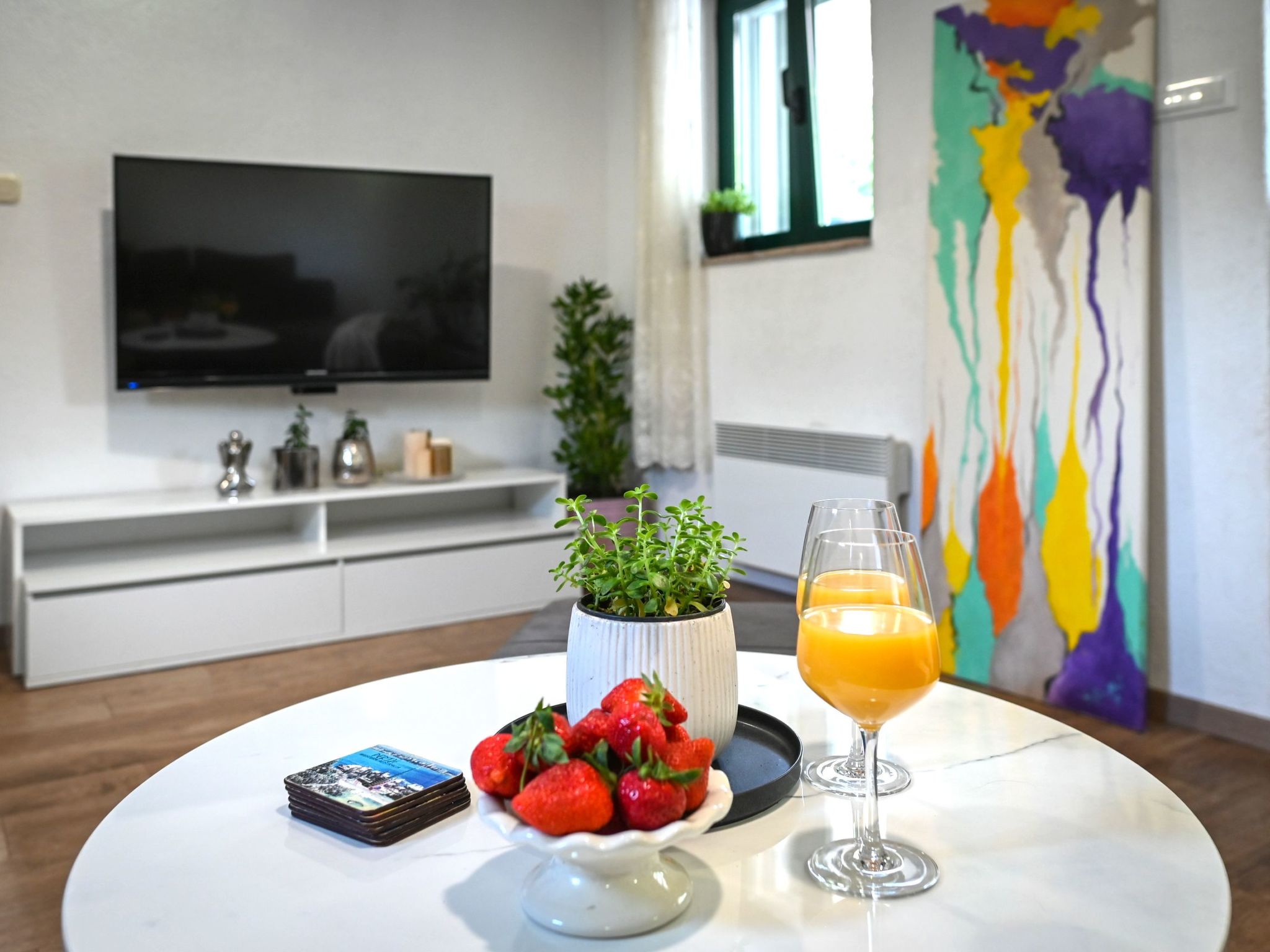 Freistehendes Ferienhaus in Duge Njive mit Privatem Pool-Dedans