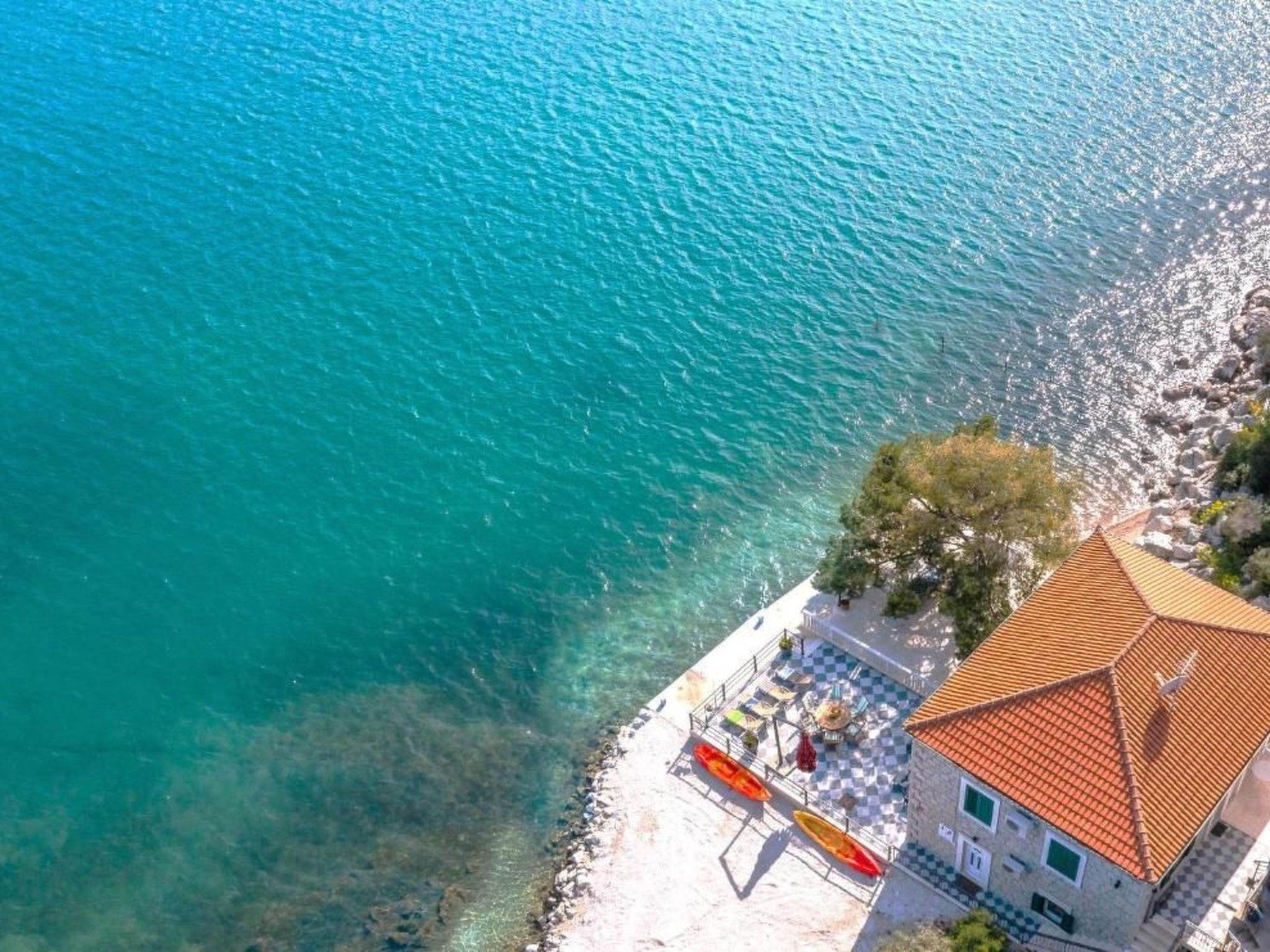 Sonnenaufgang an der Adria - Strandhaus