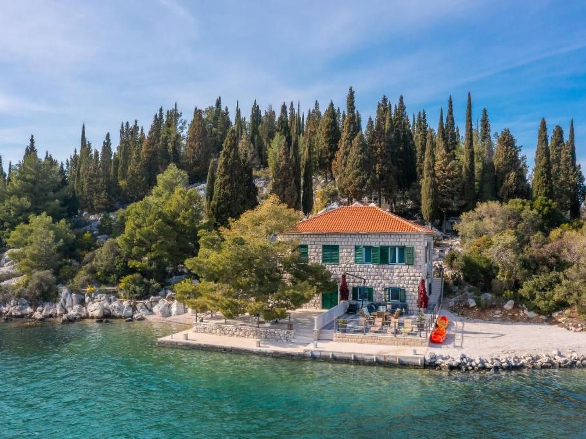 Sonnenaufgang an der Adria - Strandhaus-Draußen