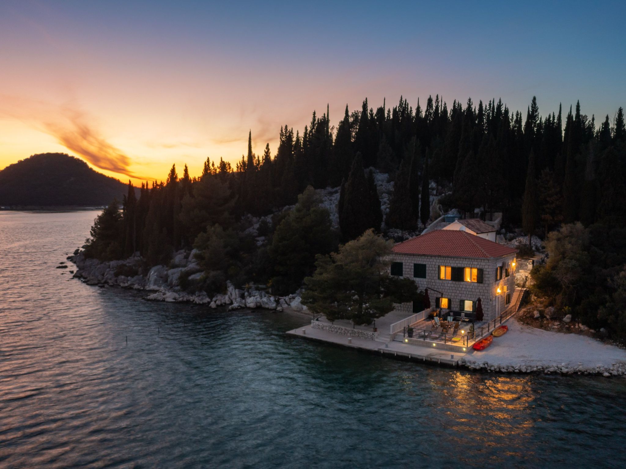 Sonnenaufgang an der Adria - Strandhaus-Draußen