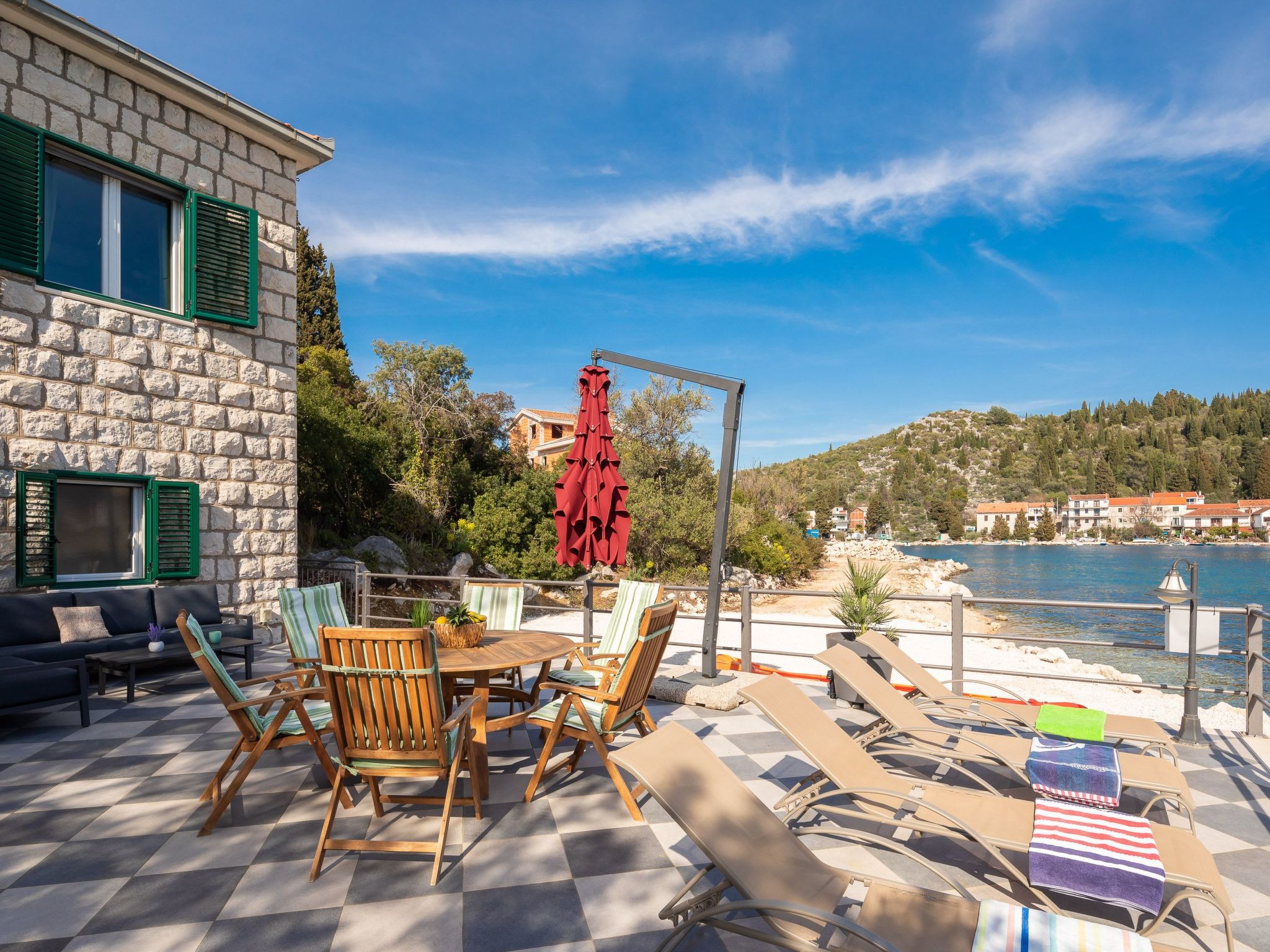 Sonnenaufgang an der Adria - Strandhaus-Draußen