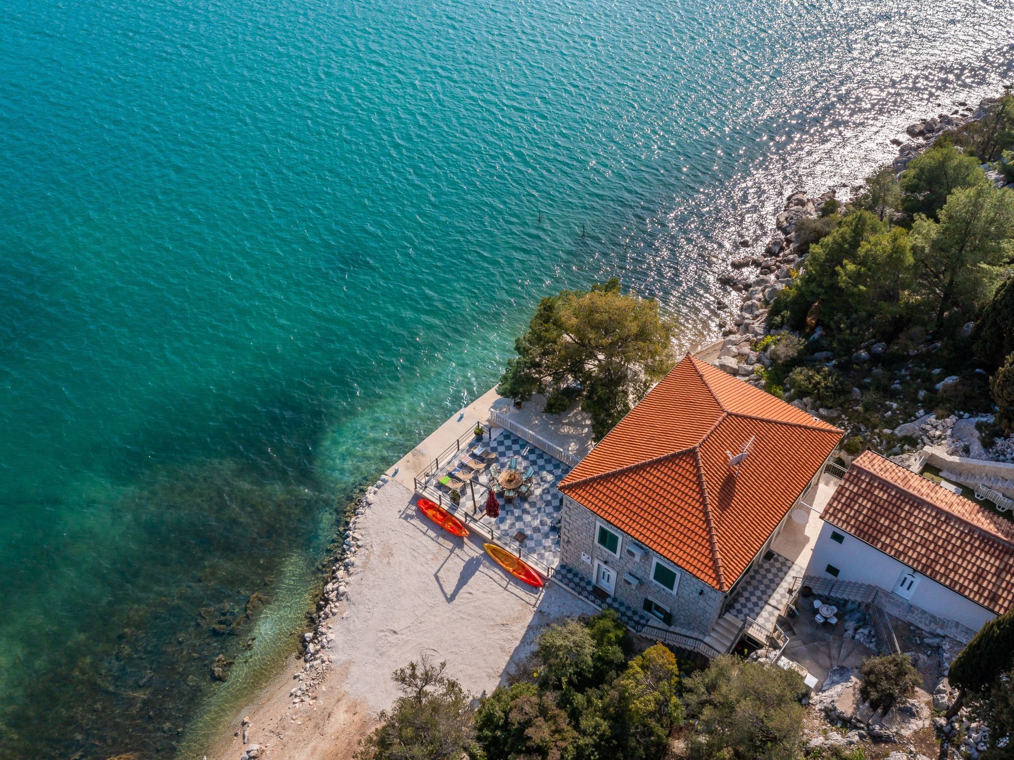 Sonnenaufgang an der Adria - Strandhaus-Draußen