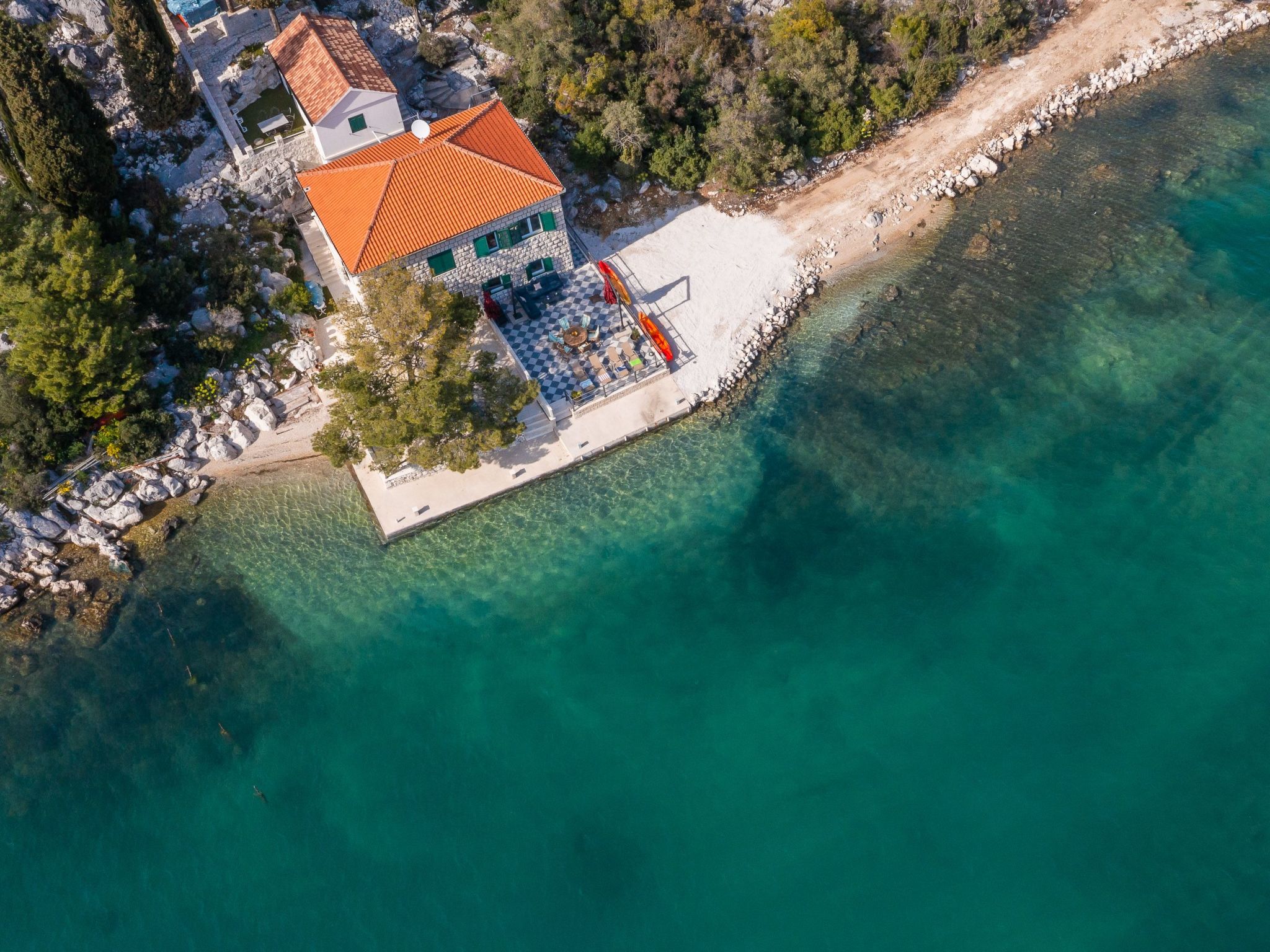 Sonnenaufgang an der Adria - Strandhaus-Draußen
