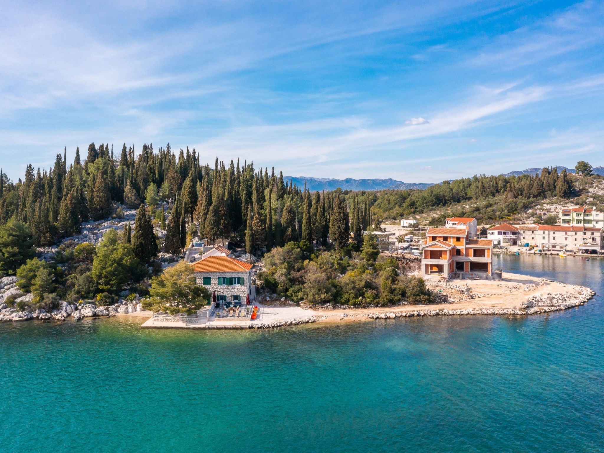 Sonnenaufgang an der Adria - Strandhaus-Draußen