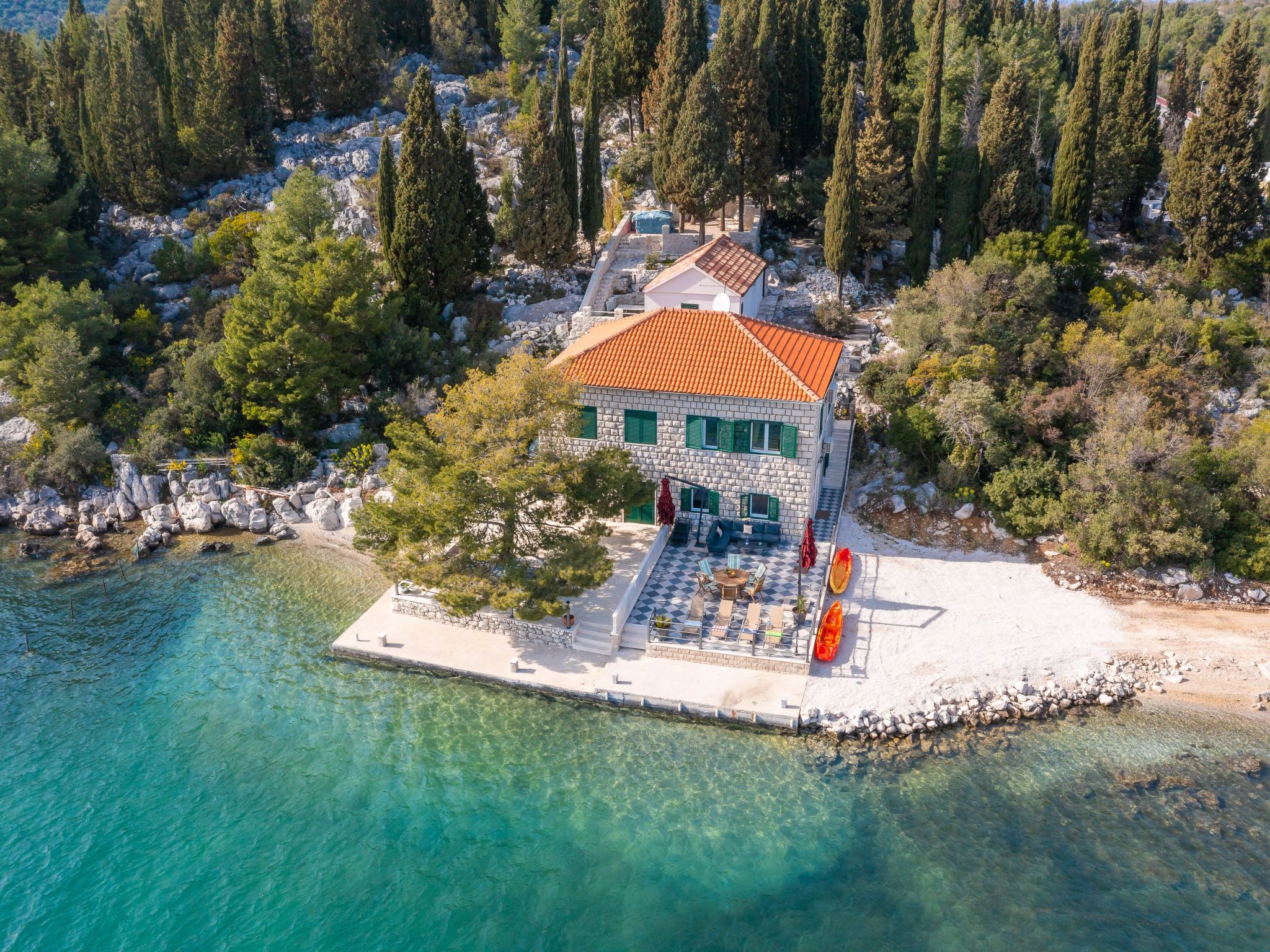 Sonnenaufgang an der Adria - Strandhaus-Draußen