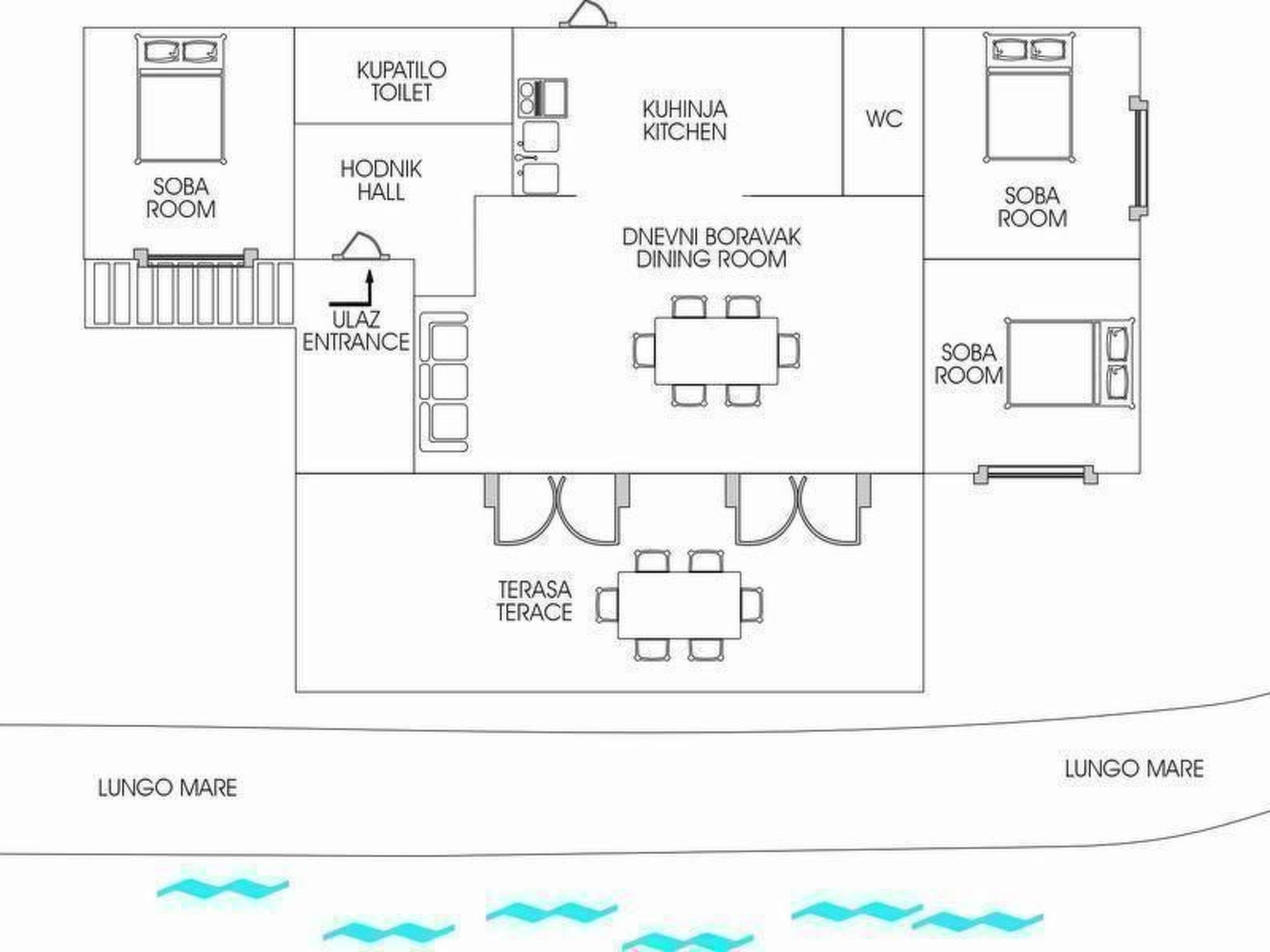 "Haus Gluscevic" direkt am Strand-Image-tags.info