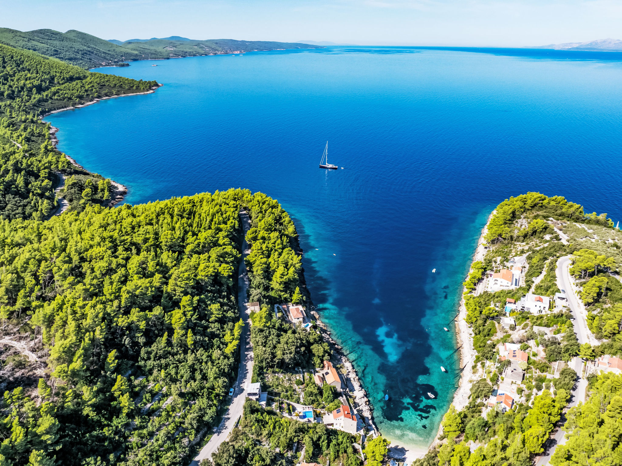 Luxuriöse Villa Hera,  Korcula,  am Strand