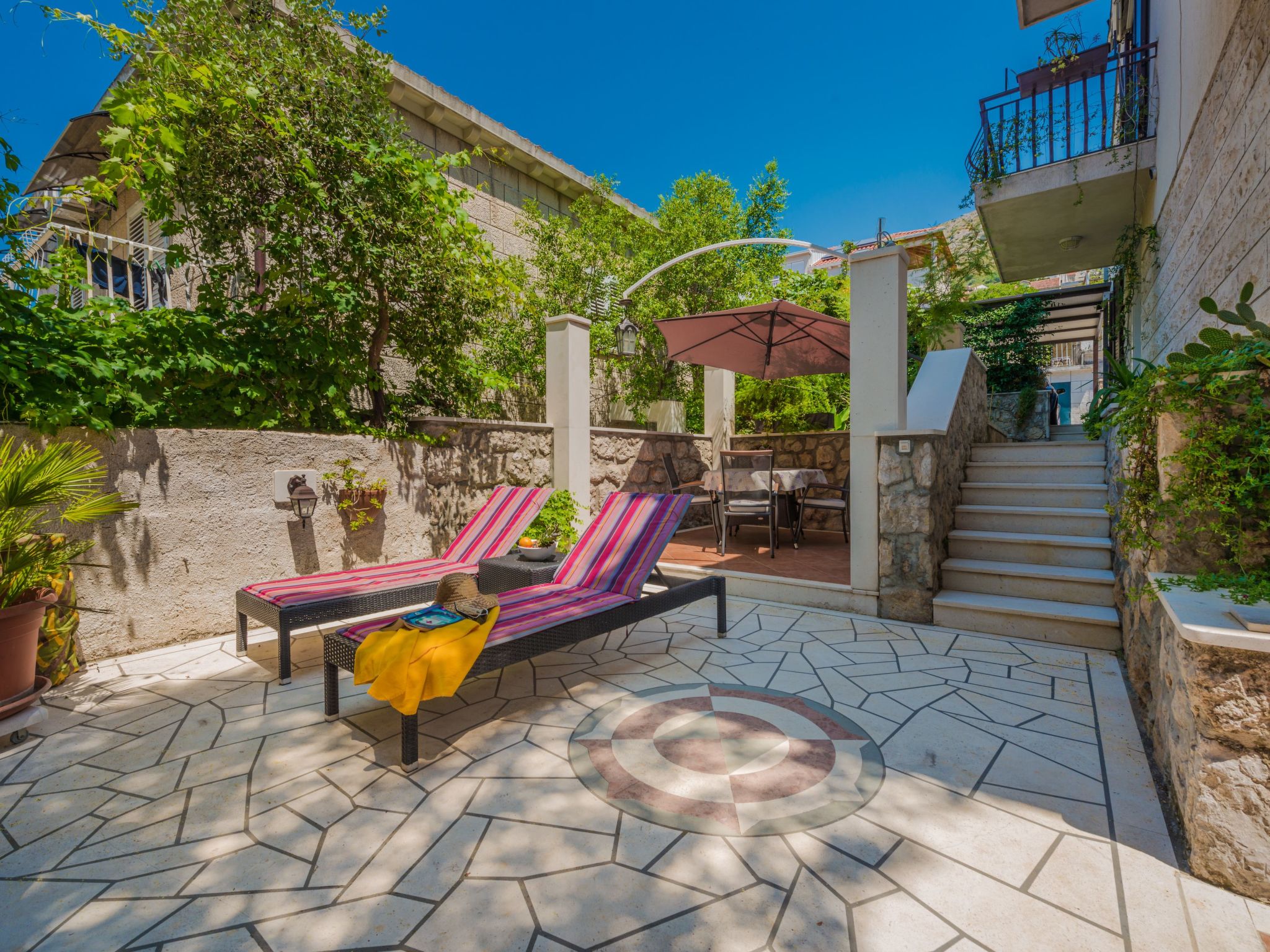 Vakantiehuis met omheinde tuin in Dubrovnik (Kroatië) 1 hond is welkom