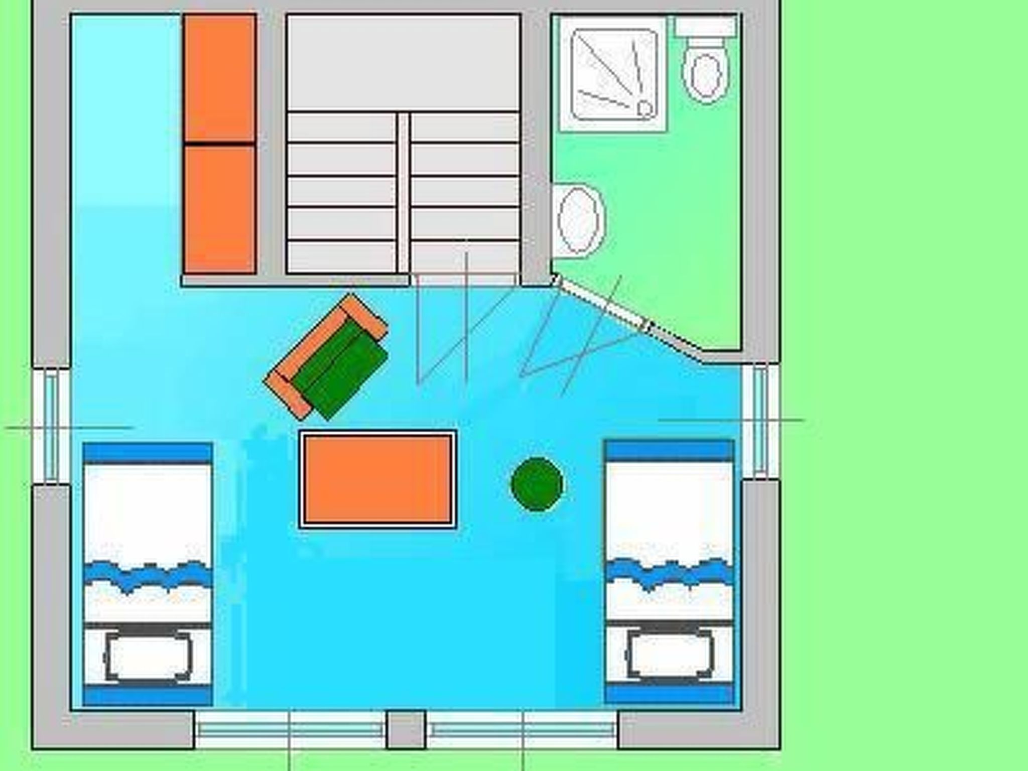 Wohnung mit Terrasse, Grill und Garten-Binnen