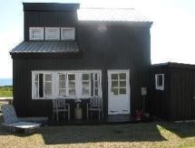 Vrijstaand vakantiehuis met panoramisch uitzicht op zee en golfbaan in Snæfellsbær - thumbnail 1