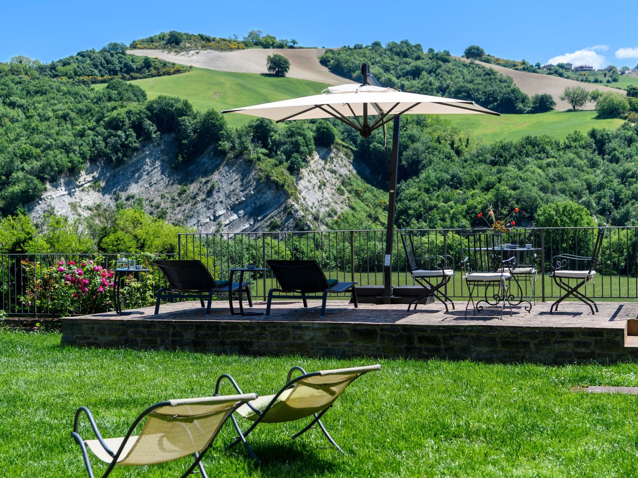 Ca Seppe Marche Ferienvillen, privater Pool-Binnen