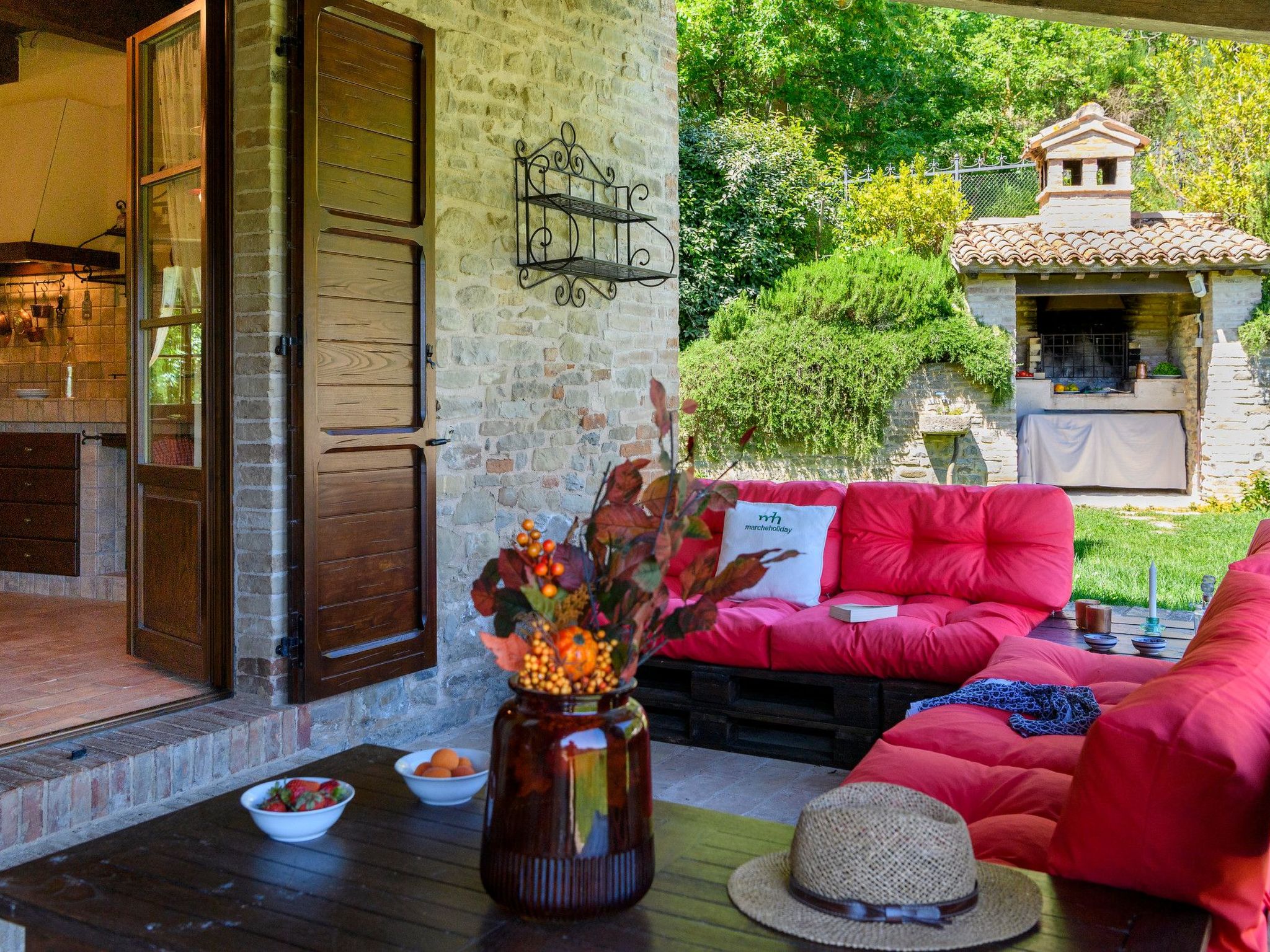 Ca Seppe Marche Ferienvillen, privater Pool-Binnen