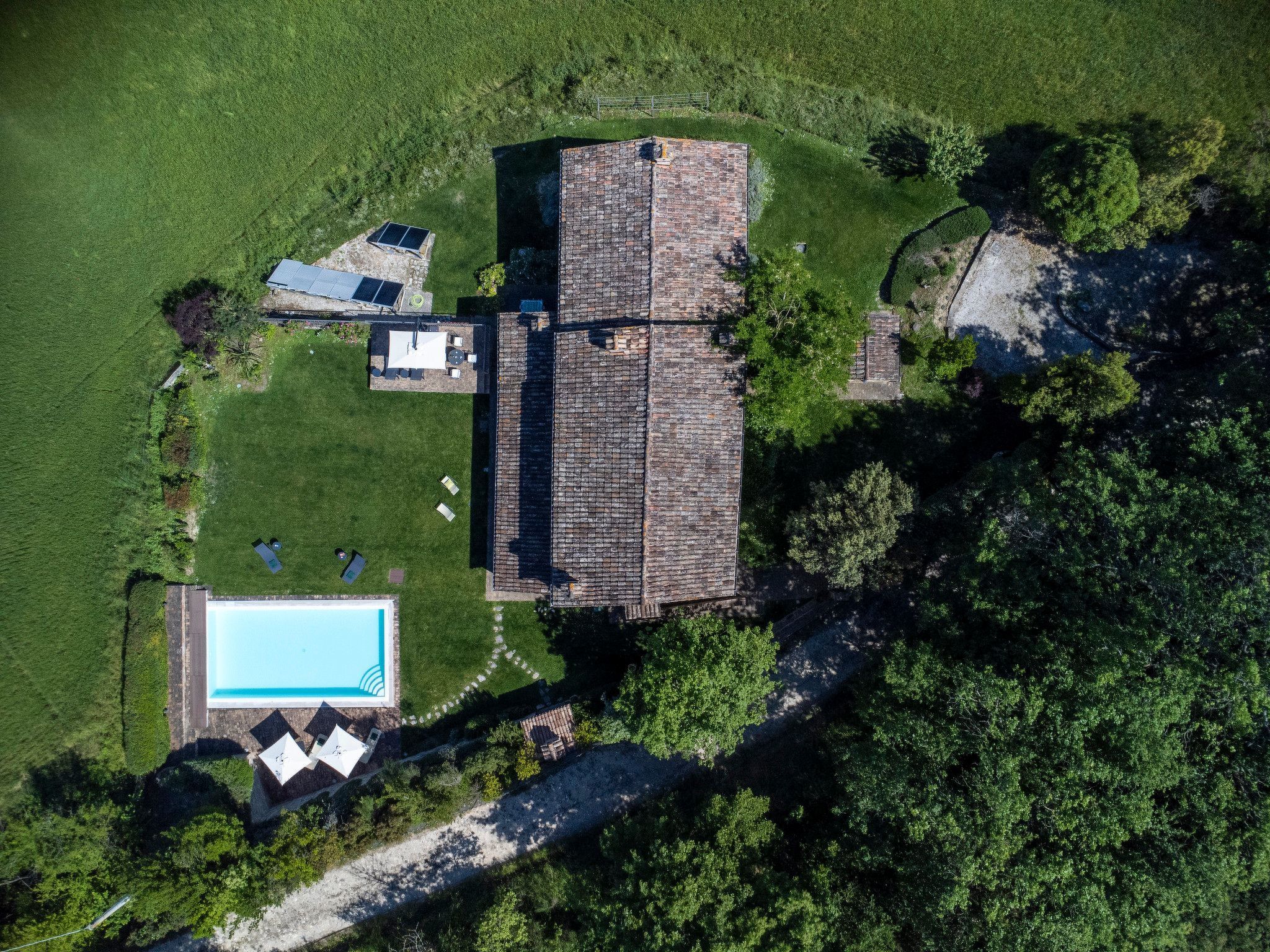 Ca Seppe Marche Ferienvillen, privater Pool-Binnen