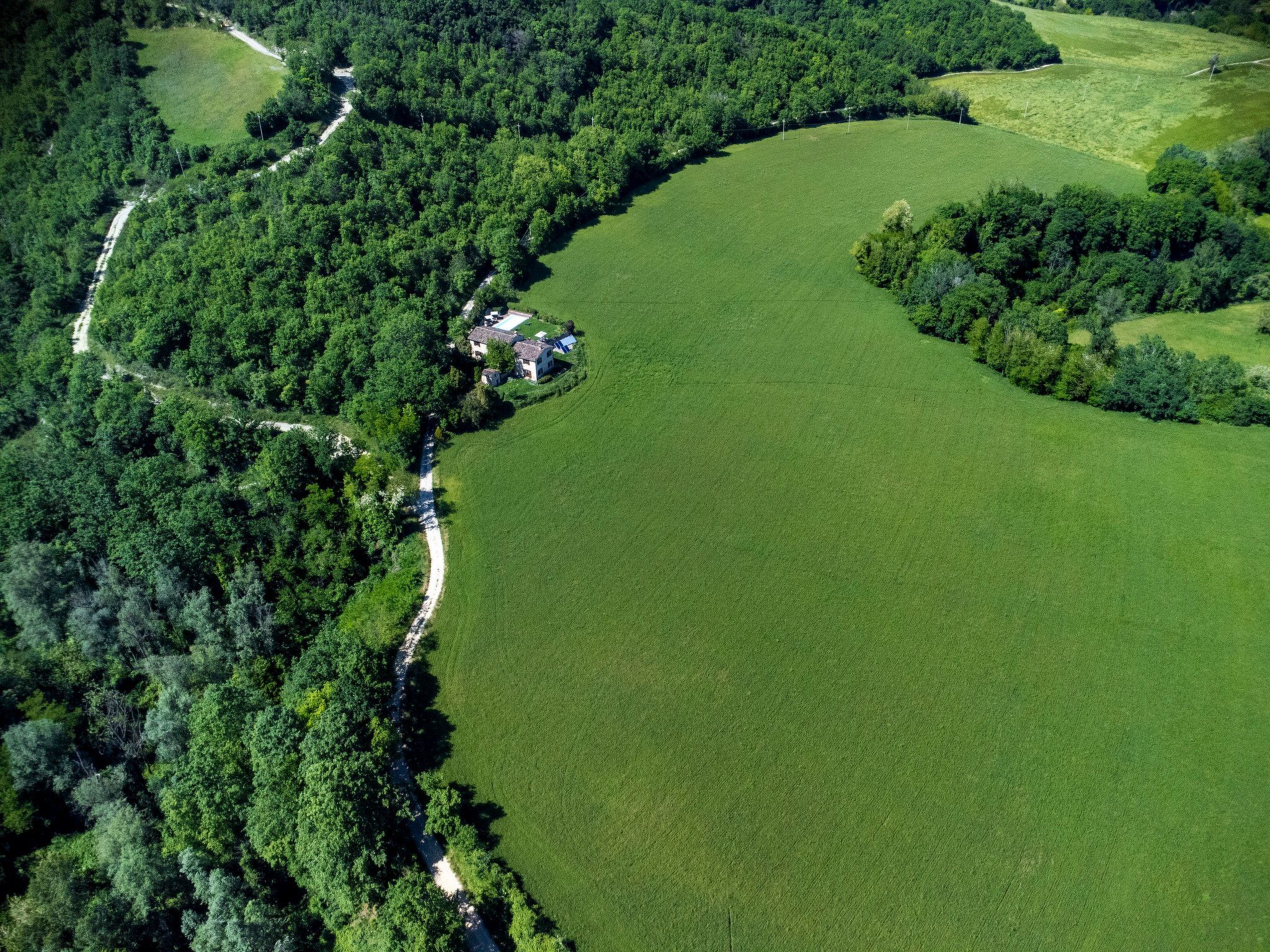 Ca Seppe Marche Ferienvillen, privater Pool-Binnen