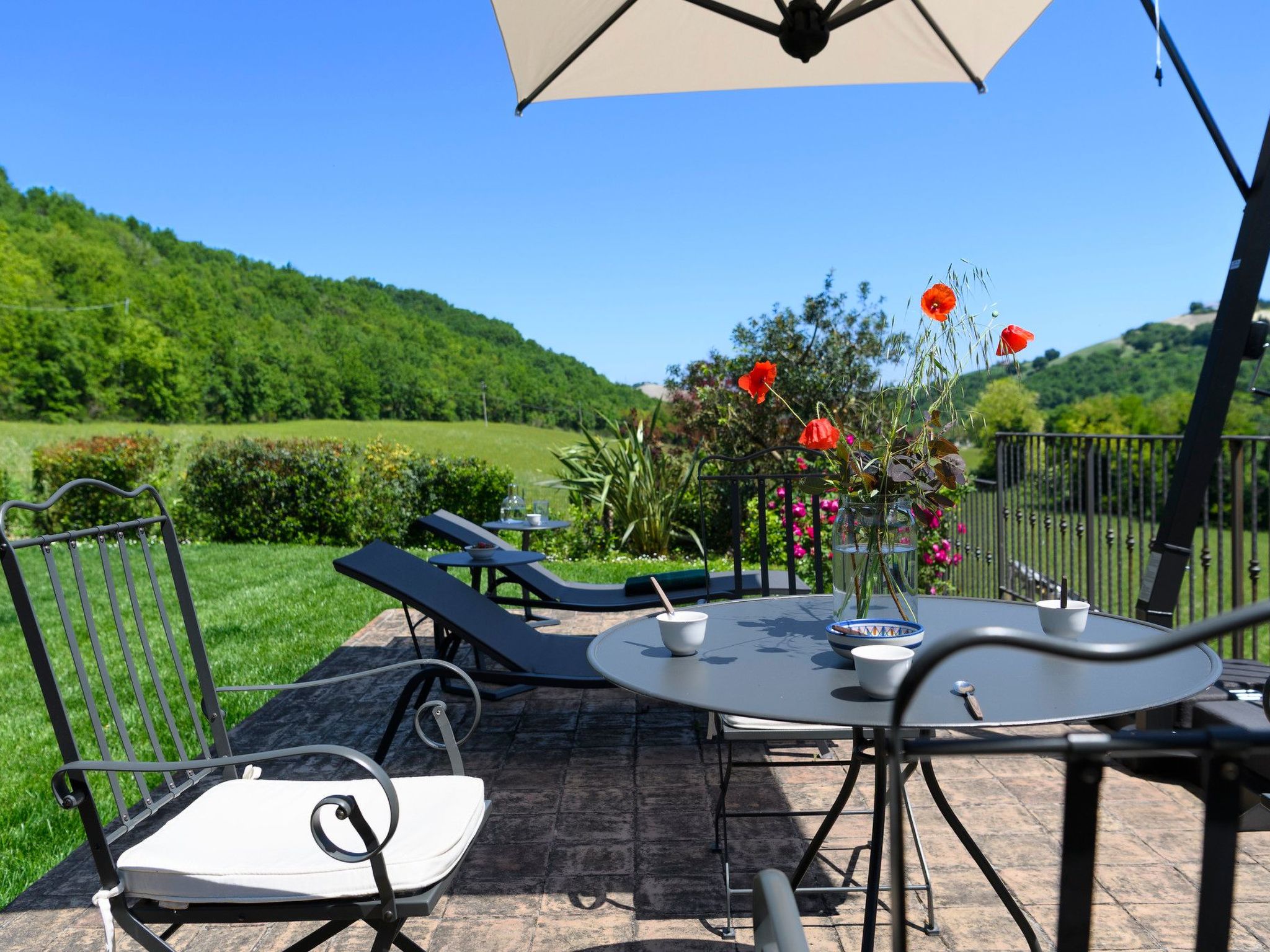 Ca Seppe Marche Ferienvillen, privater Pool-Binnen