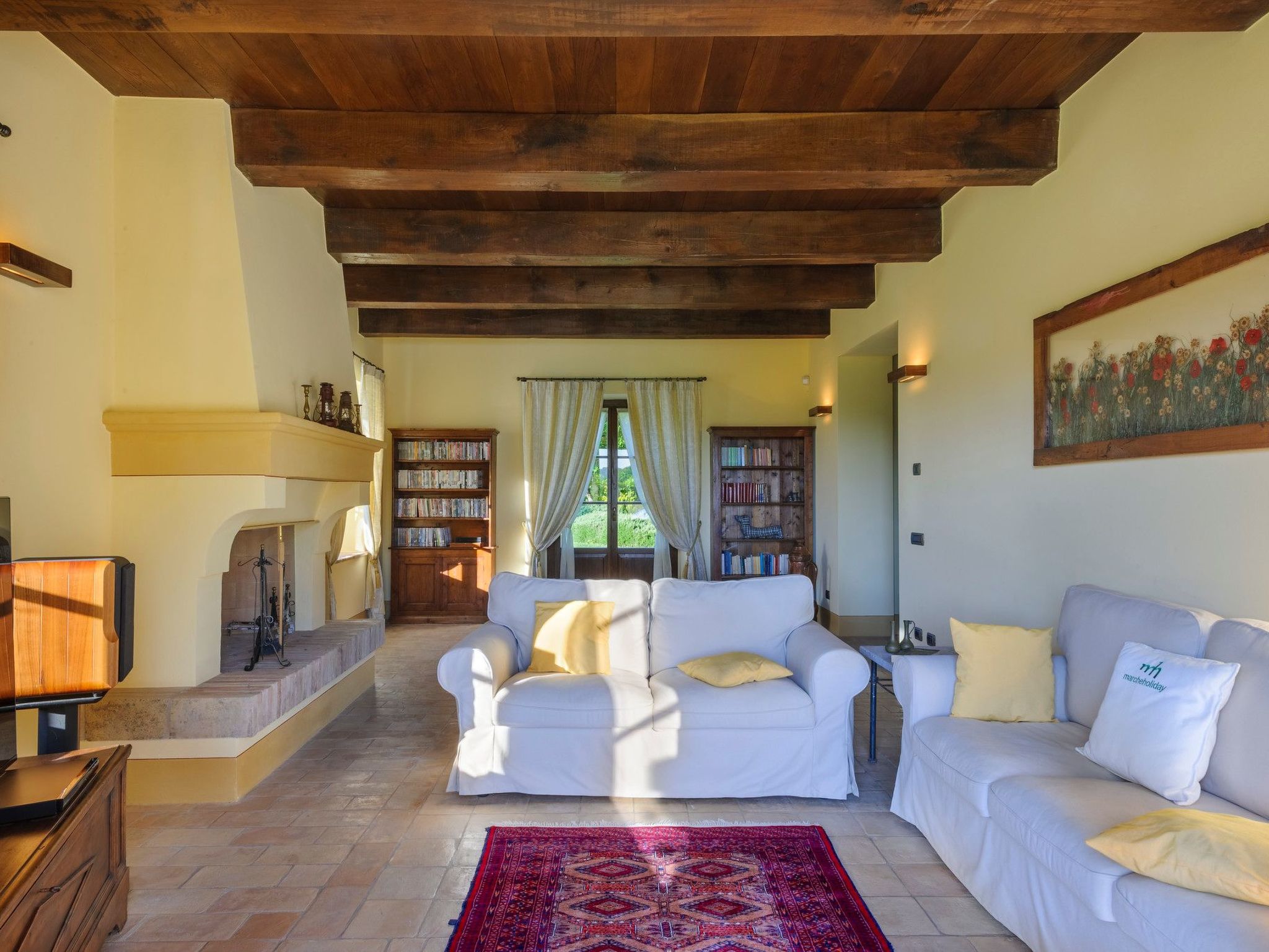 Ca Seppe Marche Ferienvillen, privater Pool-Binnen