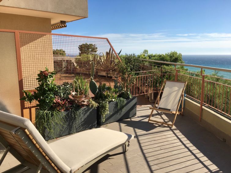 Appartement Nautilus: Zeezicht op 500 meter van het strand in Ventimiglia in Ventimiglia