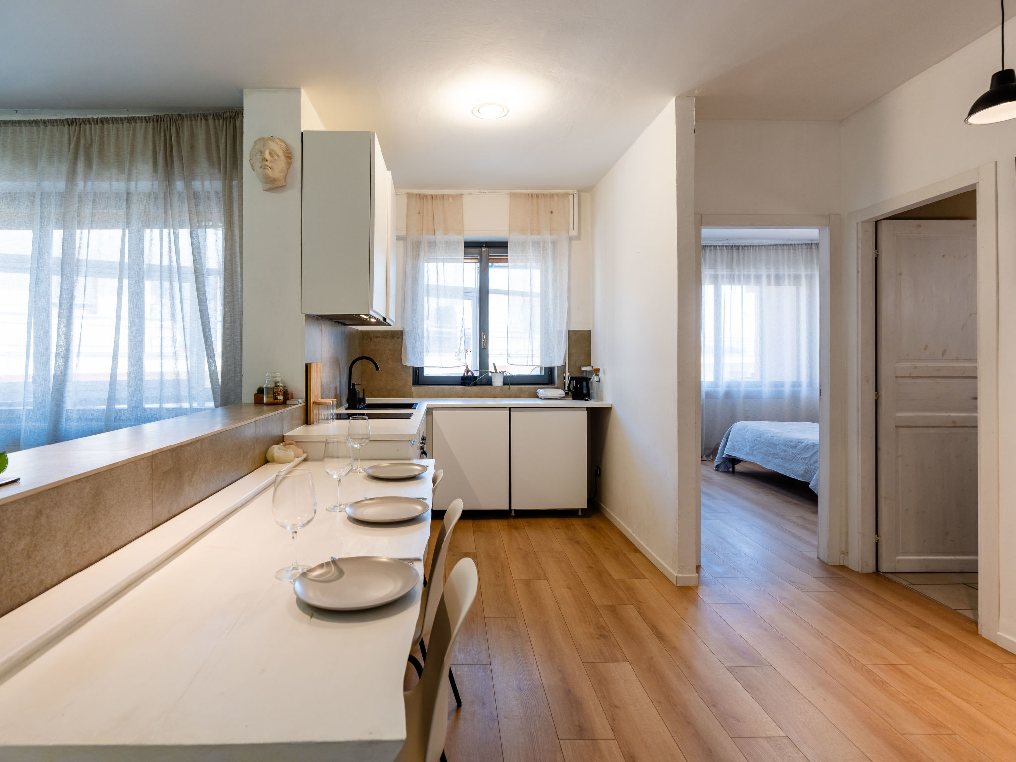 Seaview, Modern Apartment-Binnen