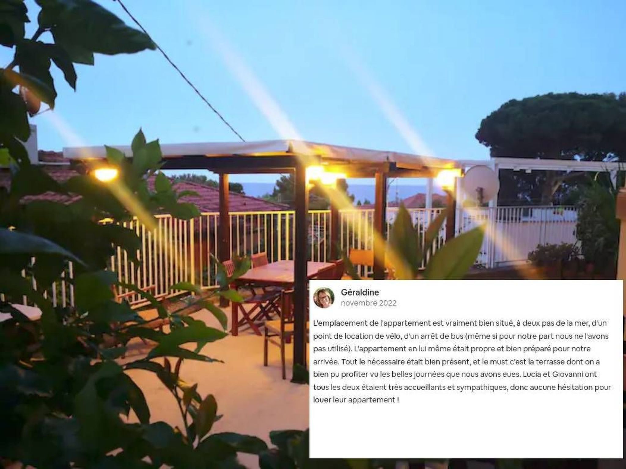 Wohnung mit Garten, wenige Minuten vom Meer entfernt