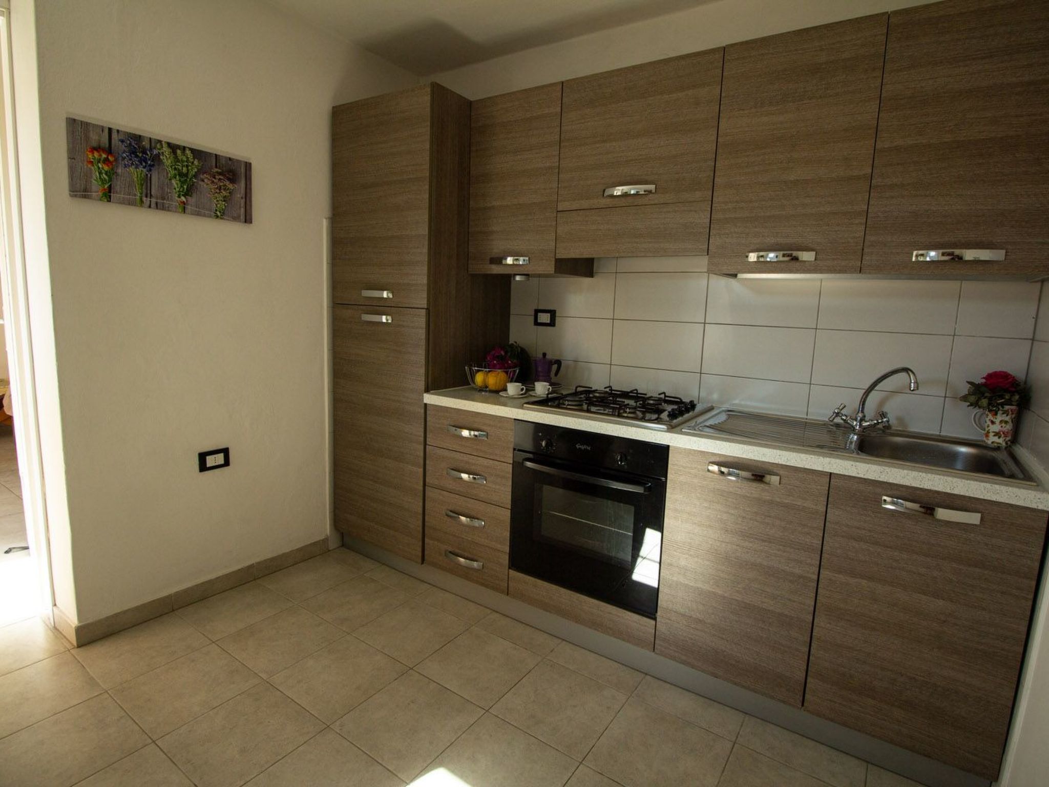 Komfortable Ferienwohnung in Cervo mit Garten-Dedans