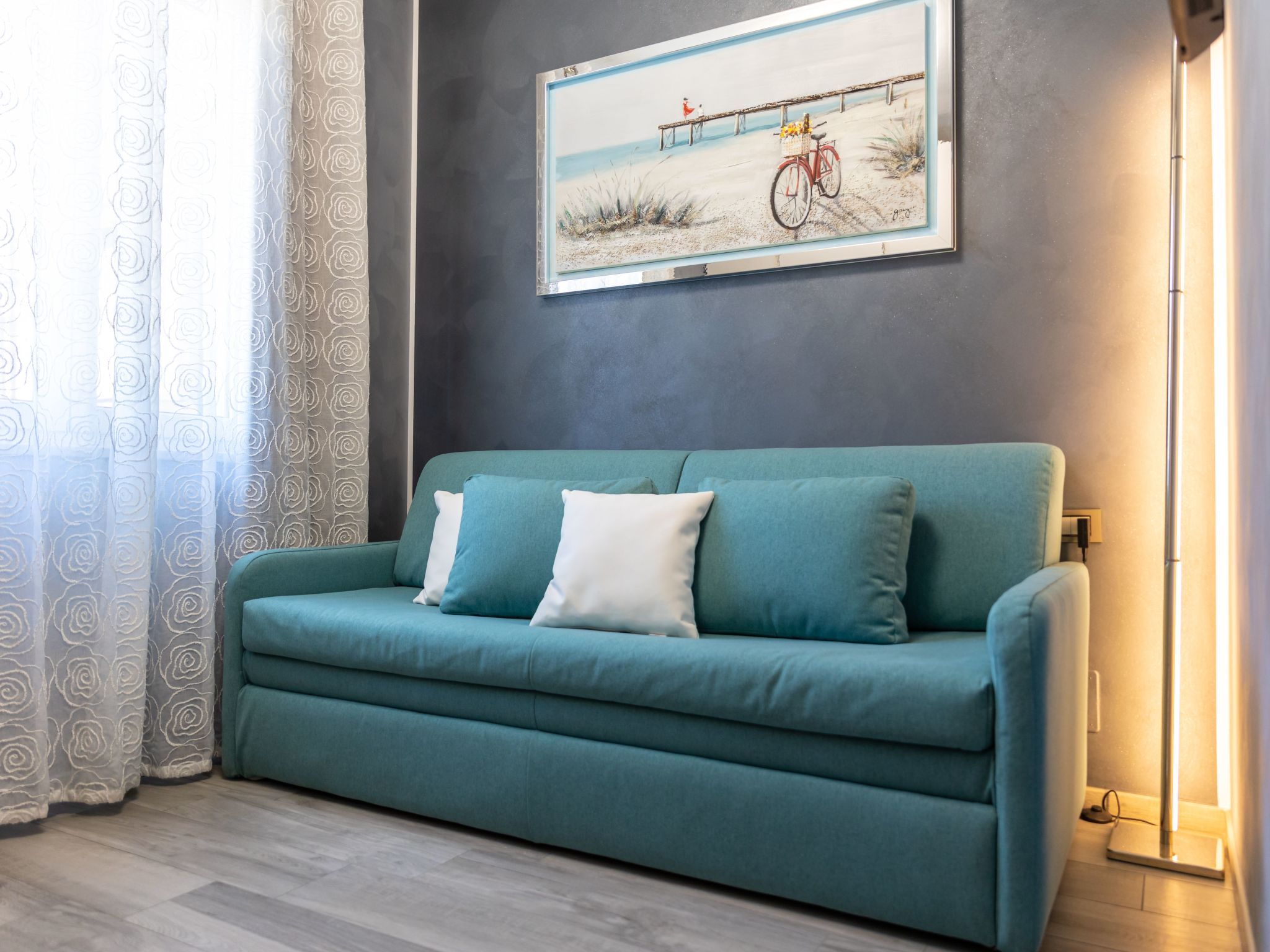 Loving Alassio - Eine hochmoderne Drei-Zimmer-Wohnung am Meer-Drinnen