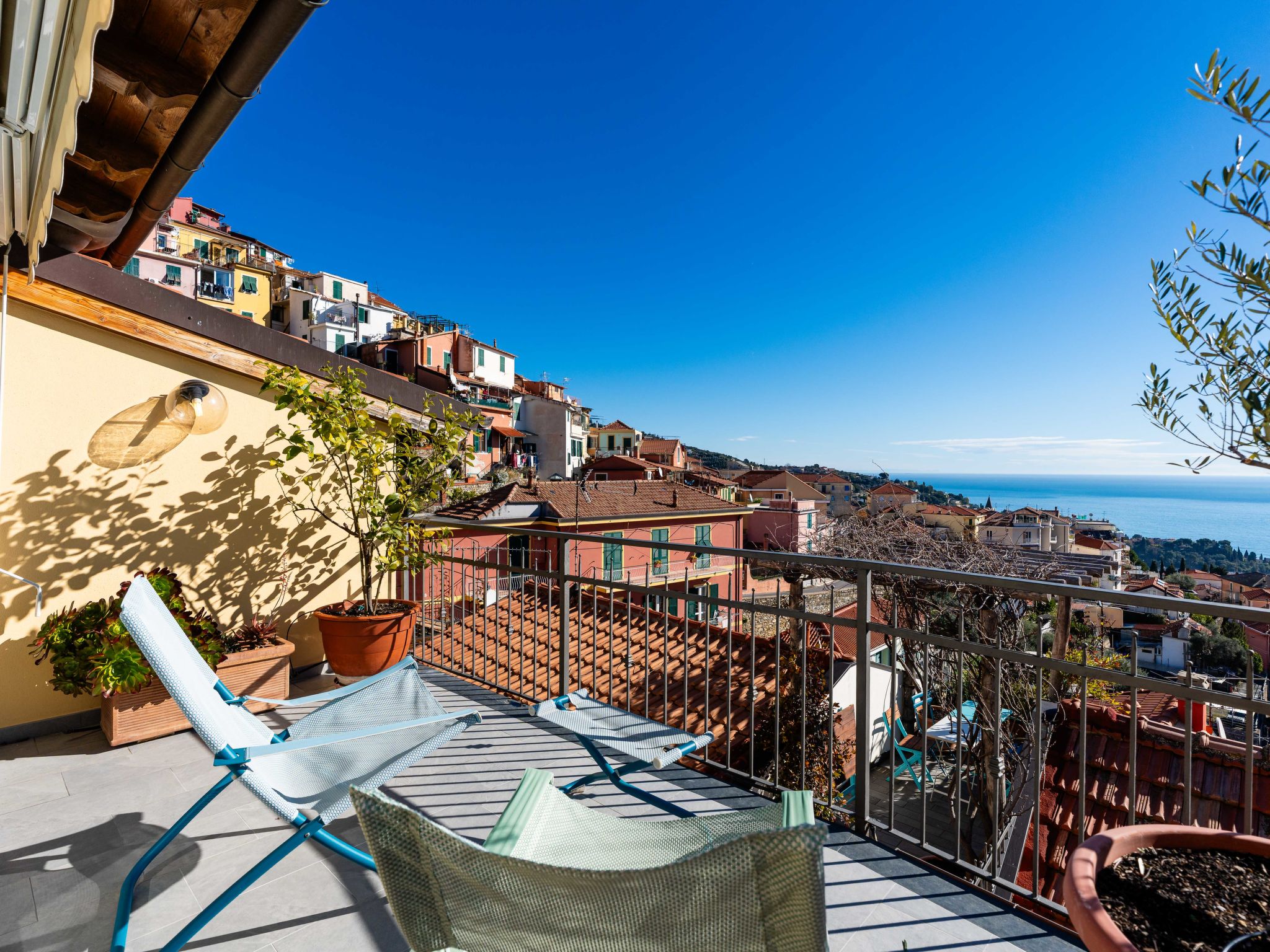 Terrazza con glicine